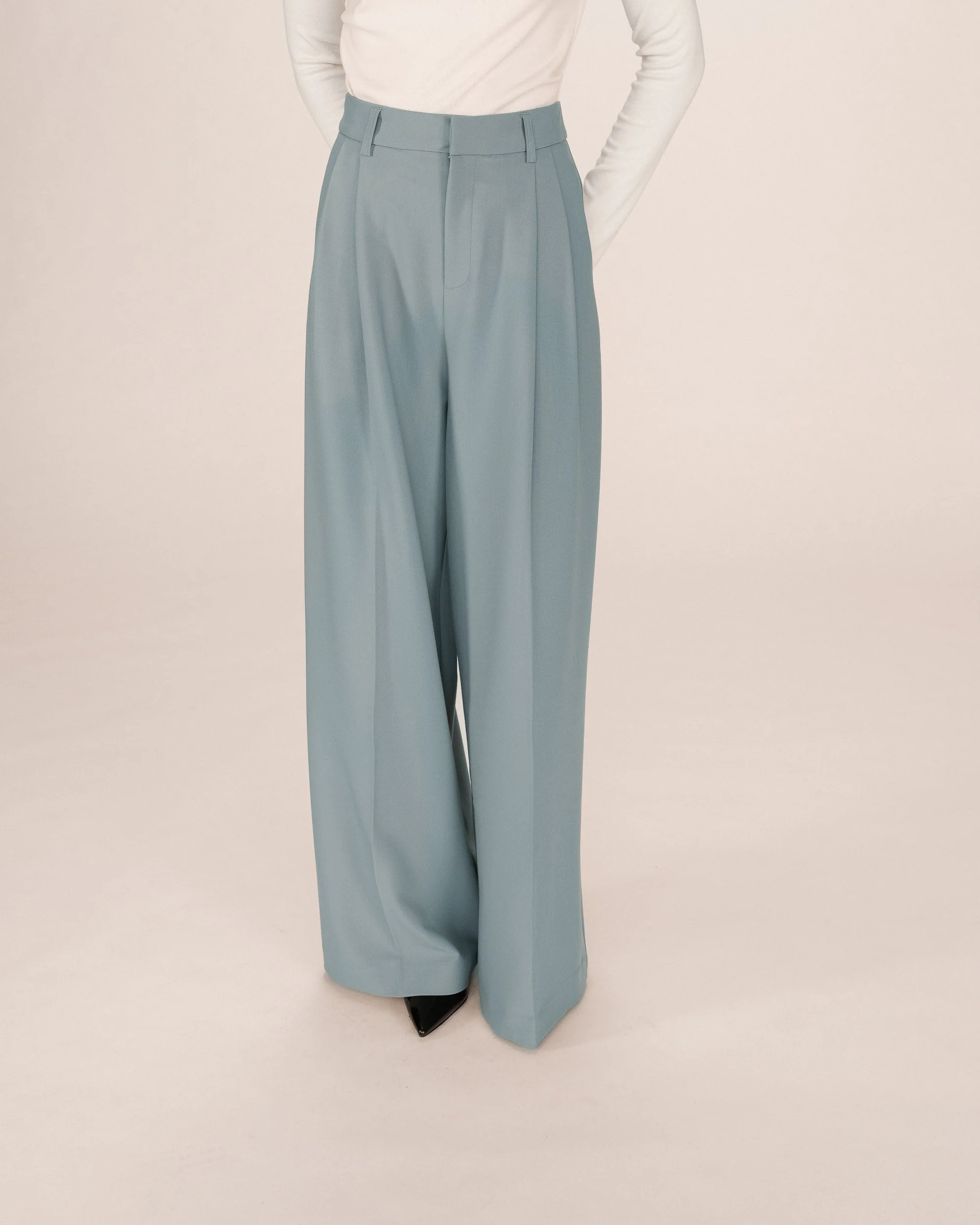 Pantalon Tailleur Sauge Story - Image 2