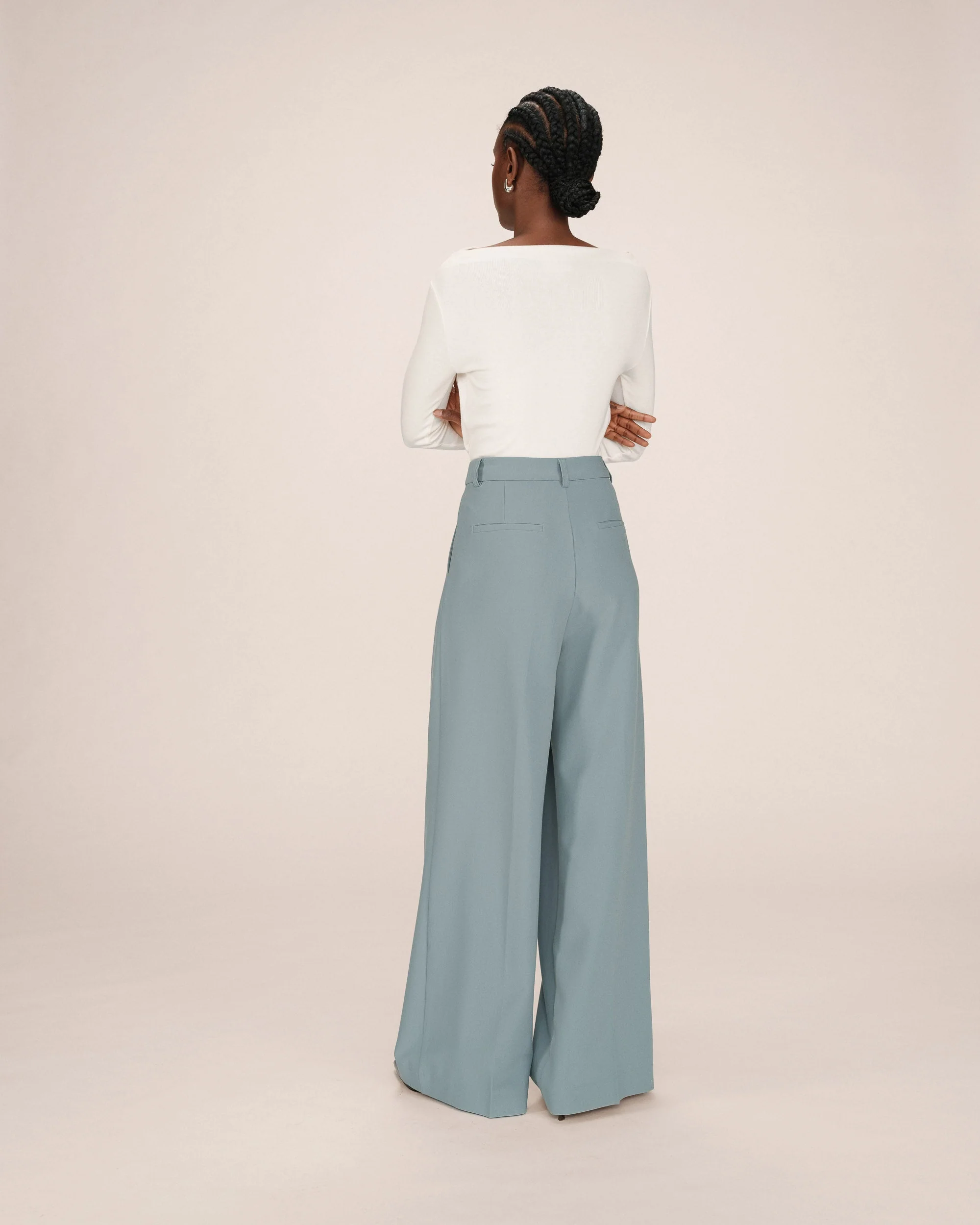 Pantalon Tailleur Sauge Story - Image 4