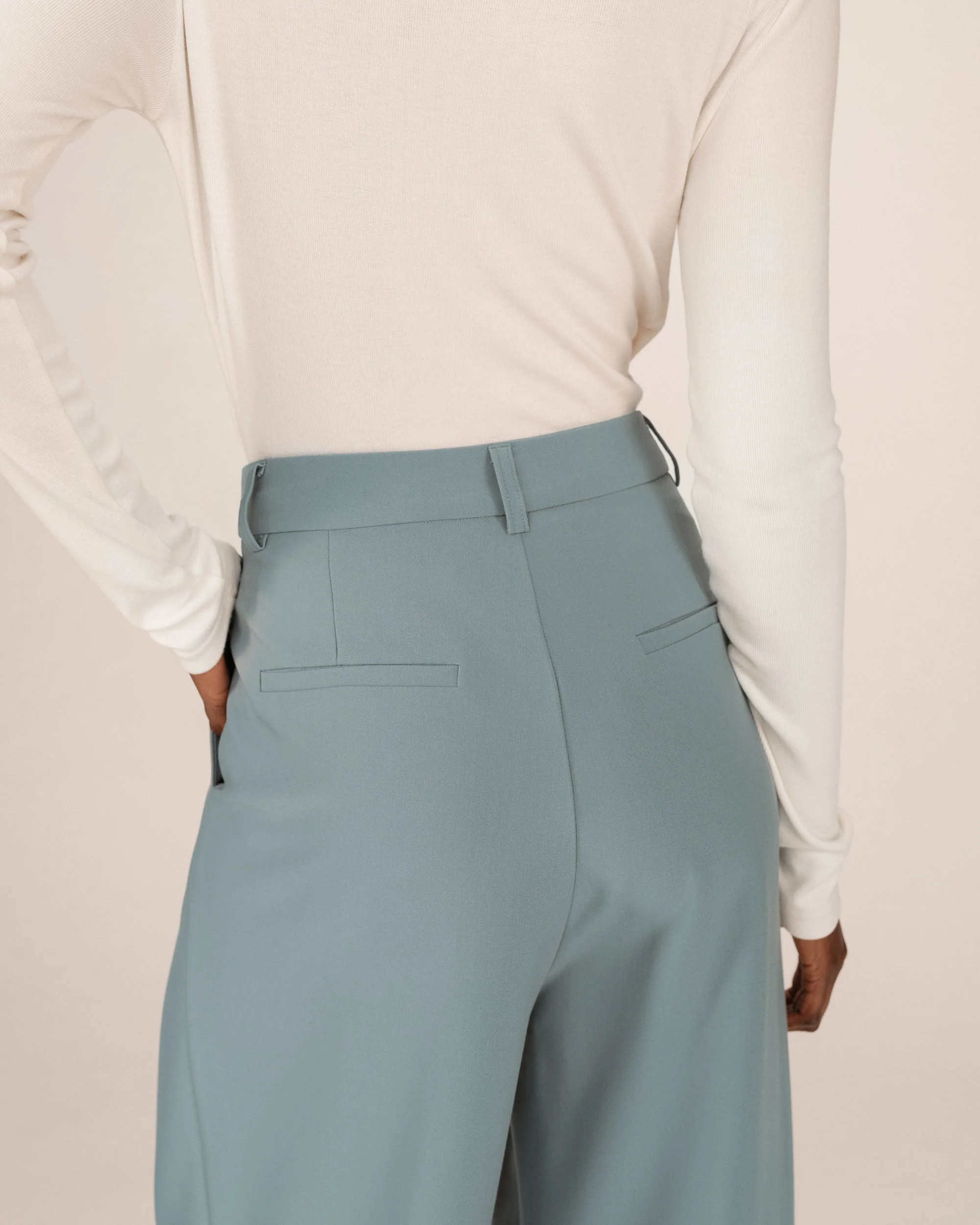 Pantalon Tailleur Sauge Story - Image 5