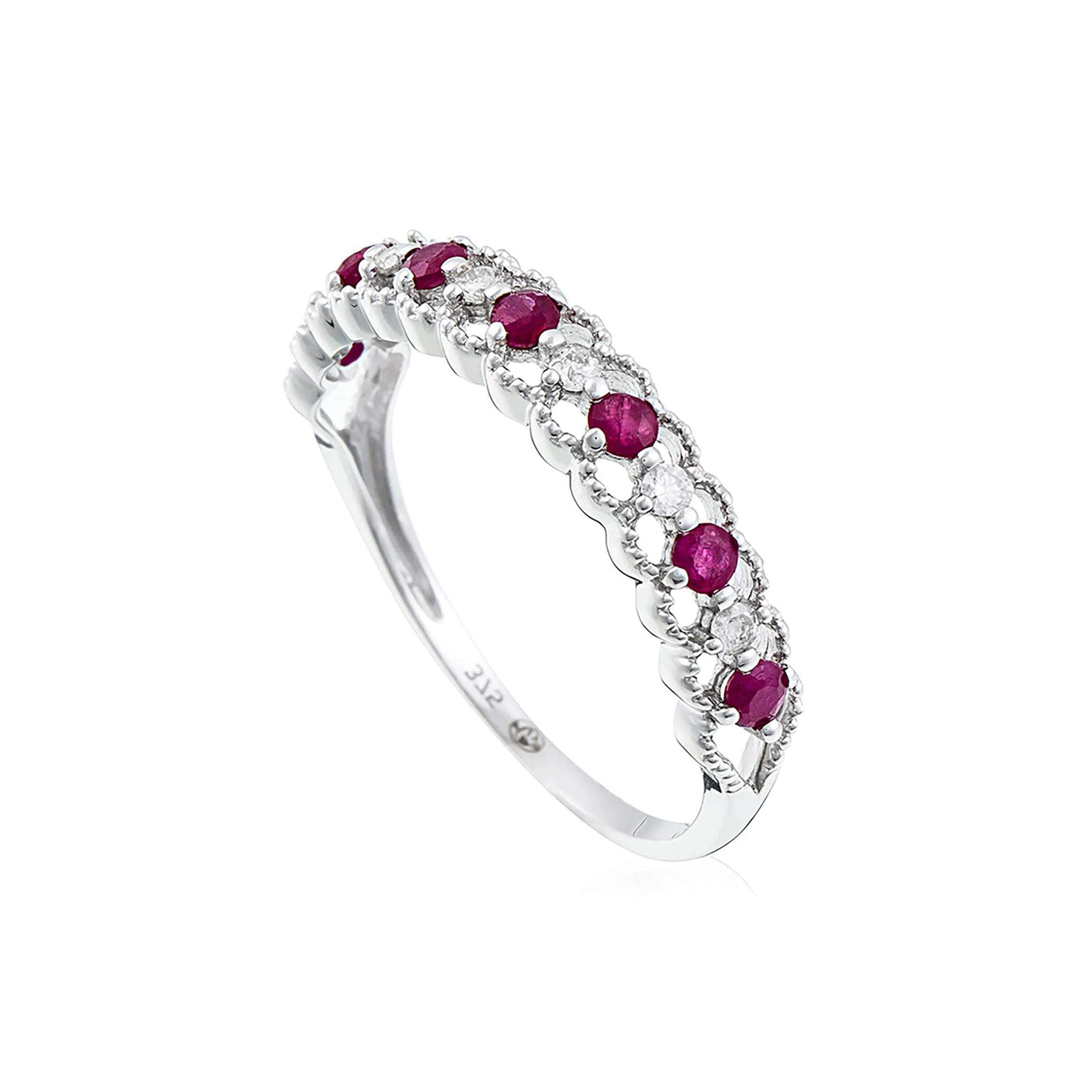 Bague "Koh Samui" D0,09/6 & Rubis 0,39/7 - Image 3