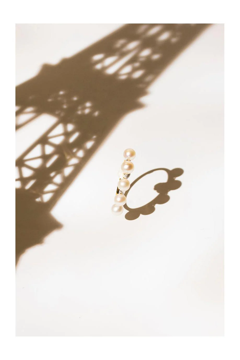 Bague Perle "Crown" 4Mm*5 Et Diamant 0,040 - Image 2