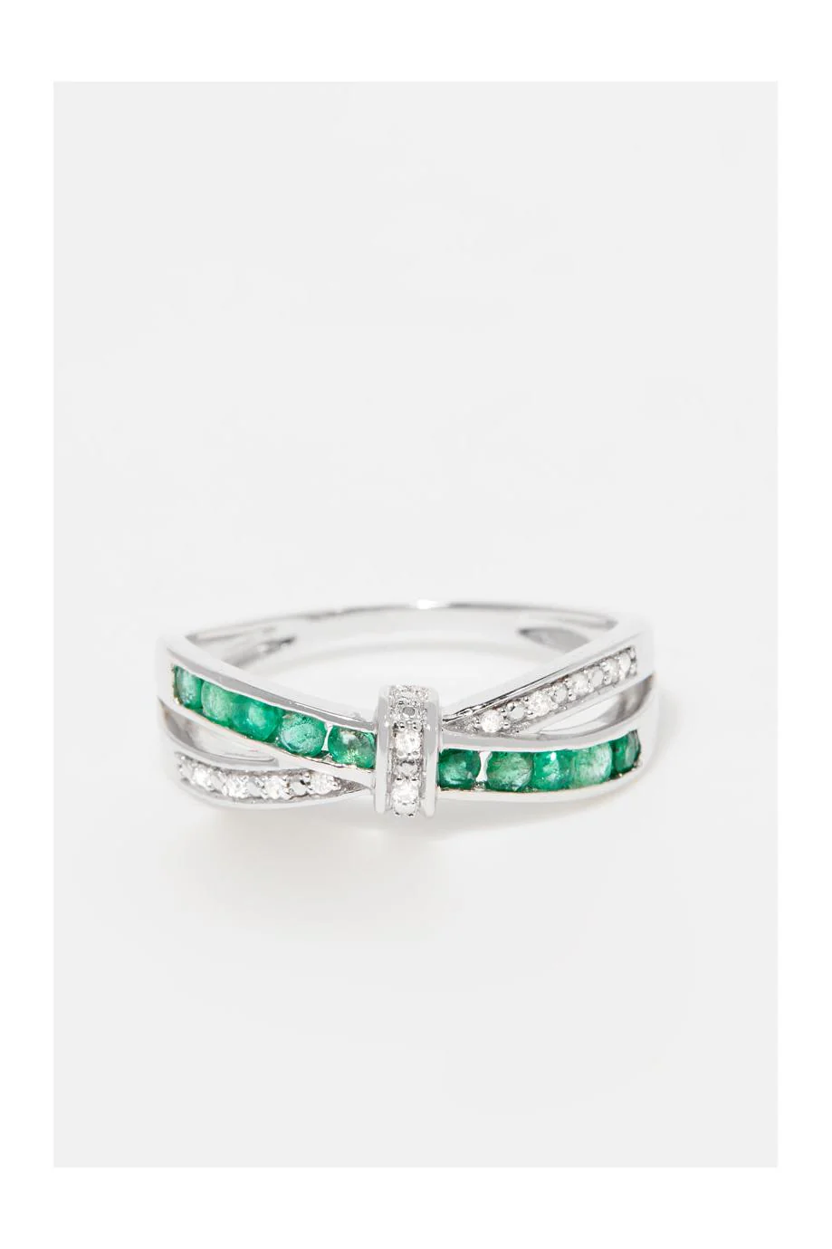 Bague "Starky" D 0,045/10 Emeraude 0,50/10 - Image 2