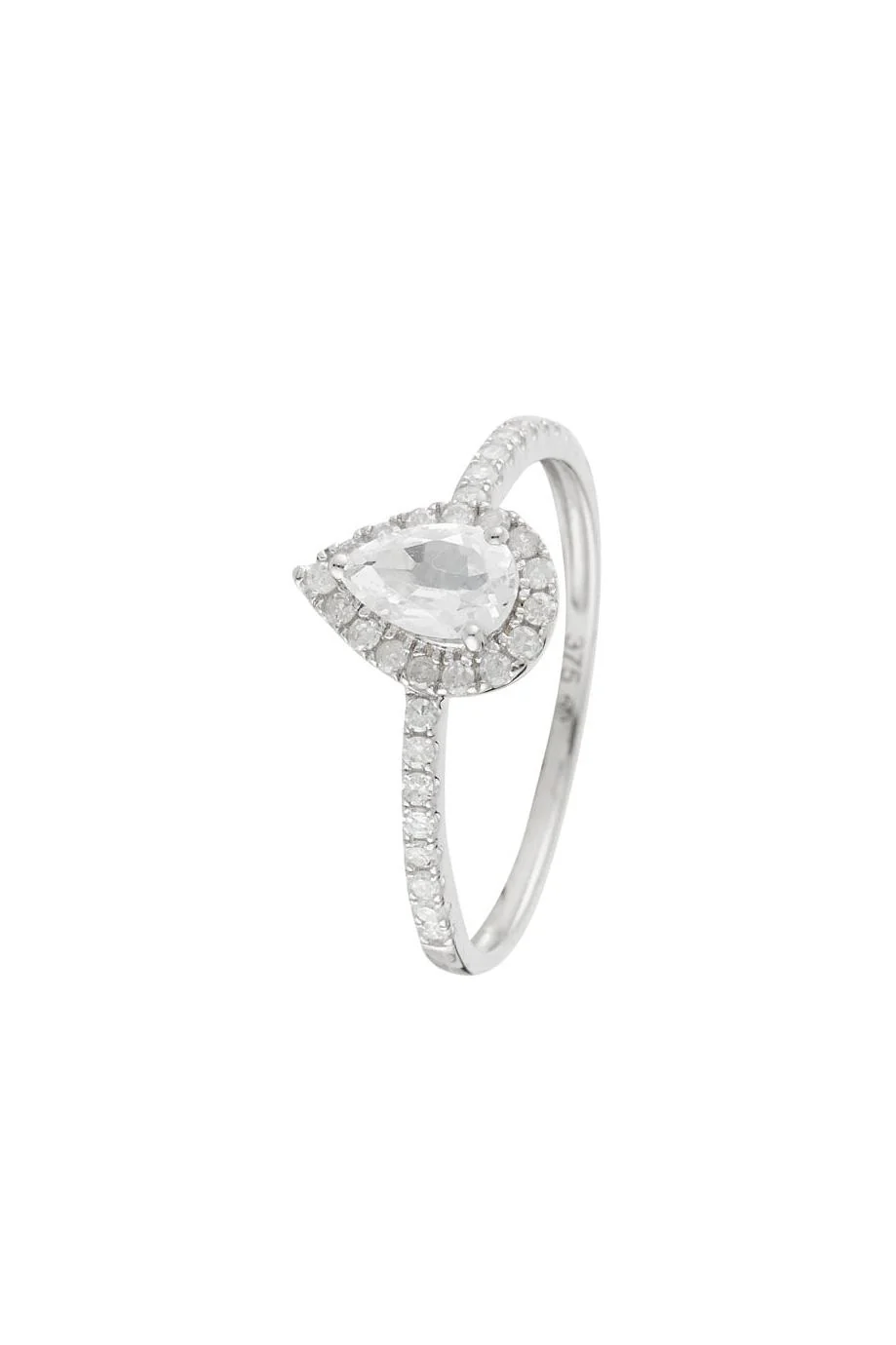 Bague "Pescara" D 0,202/32 White Topaze 0,825/1 - Image 2