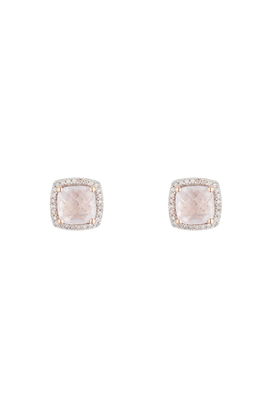 Boucles D'Oreilles "Quartissime" D0,18/56 & Rose Quartz 2,4/2 - Image 2