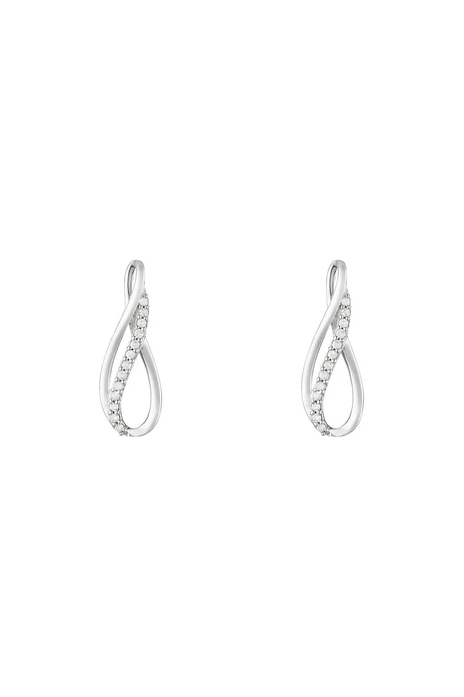 Boucles D'Oreilles "Infinito" Diamants 0,13/26 - Image 2