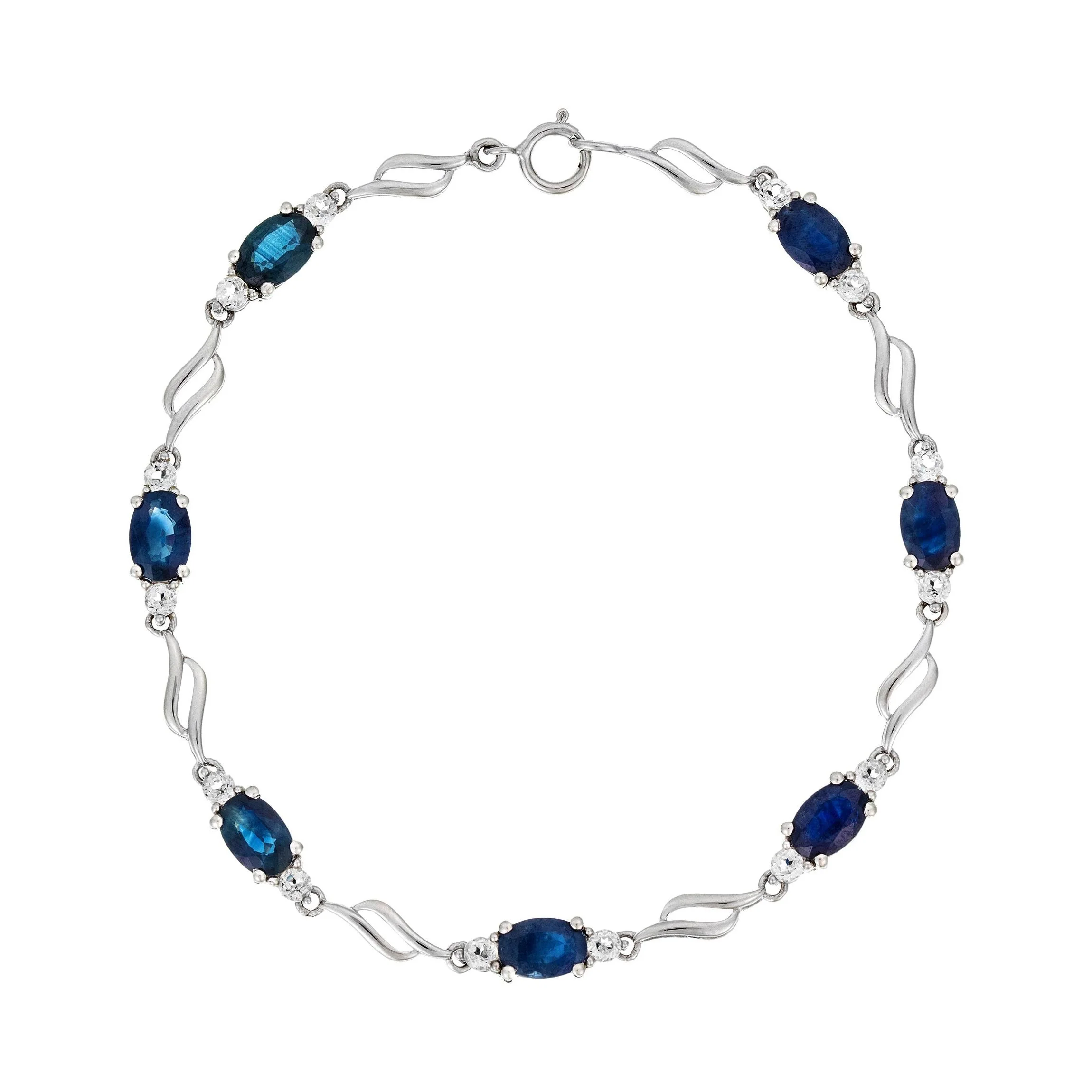 Bracelet "Beni" White Topaze 5,68/14 Saphir 5,68/7 - Image 2