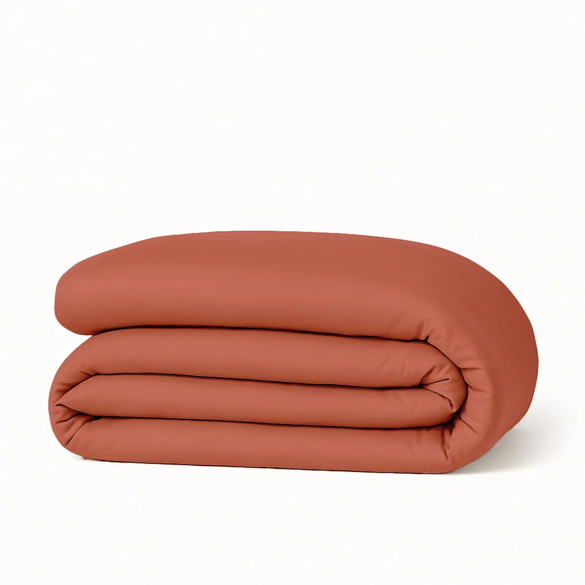 Parure + Taies - Satin Lavé De Coton Bio - Terracotta - Gaia - Image 4