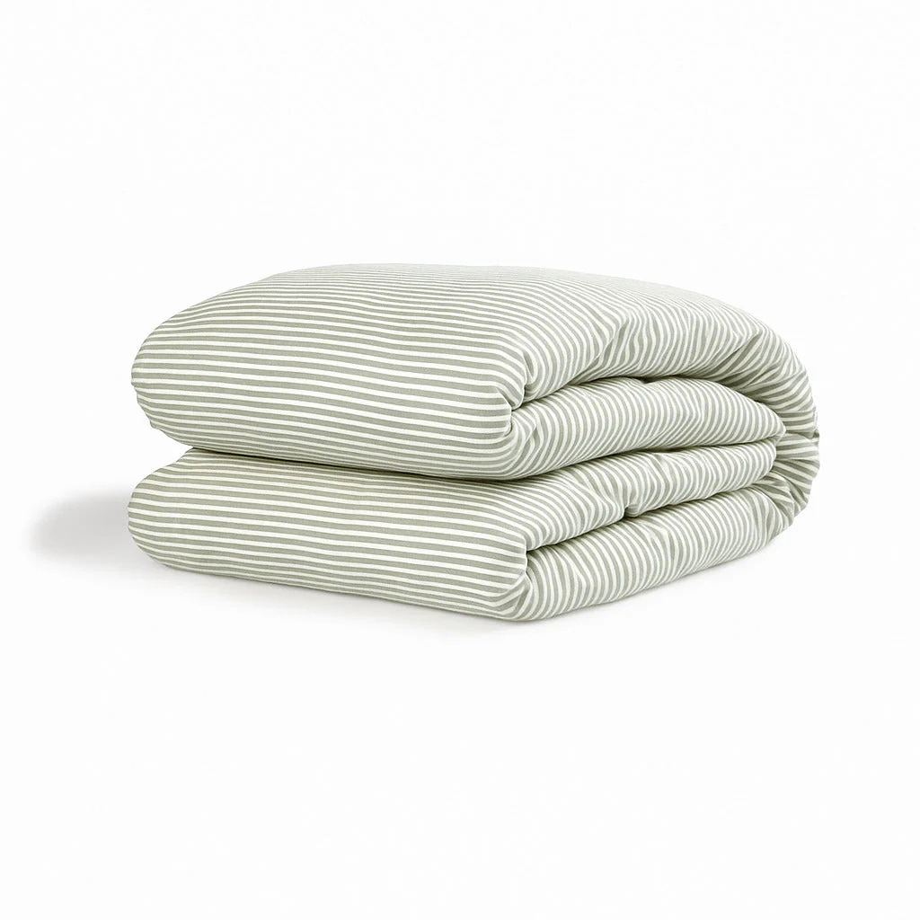 Parure + Taies - Coton Lavé - Vert Céladon - Lunar - Image 5