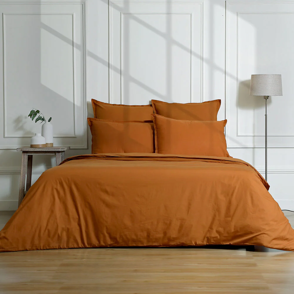 Parure + Taies - Percale De Coton - Caramel - Nina - Image 6