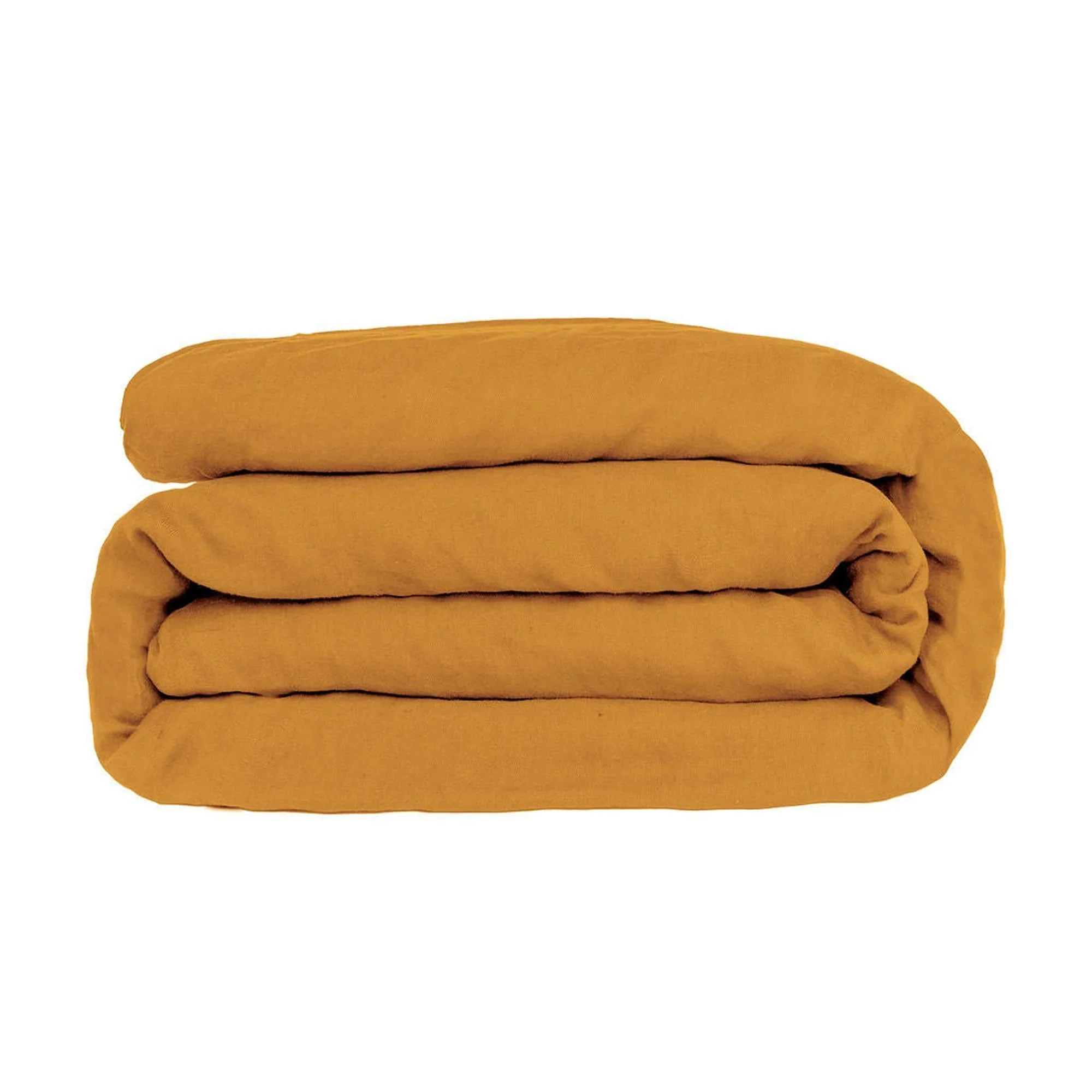 Parure + Taies - Satin De Coton - Jaune Moutarde - Julia - Image 3