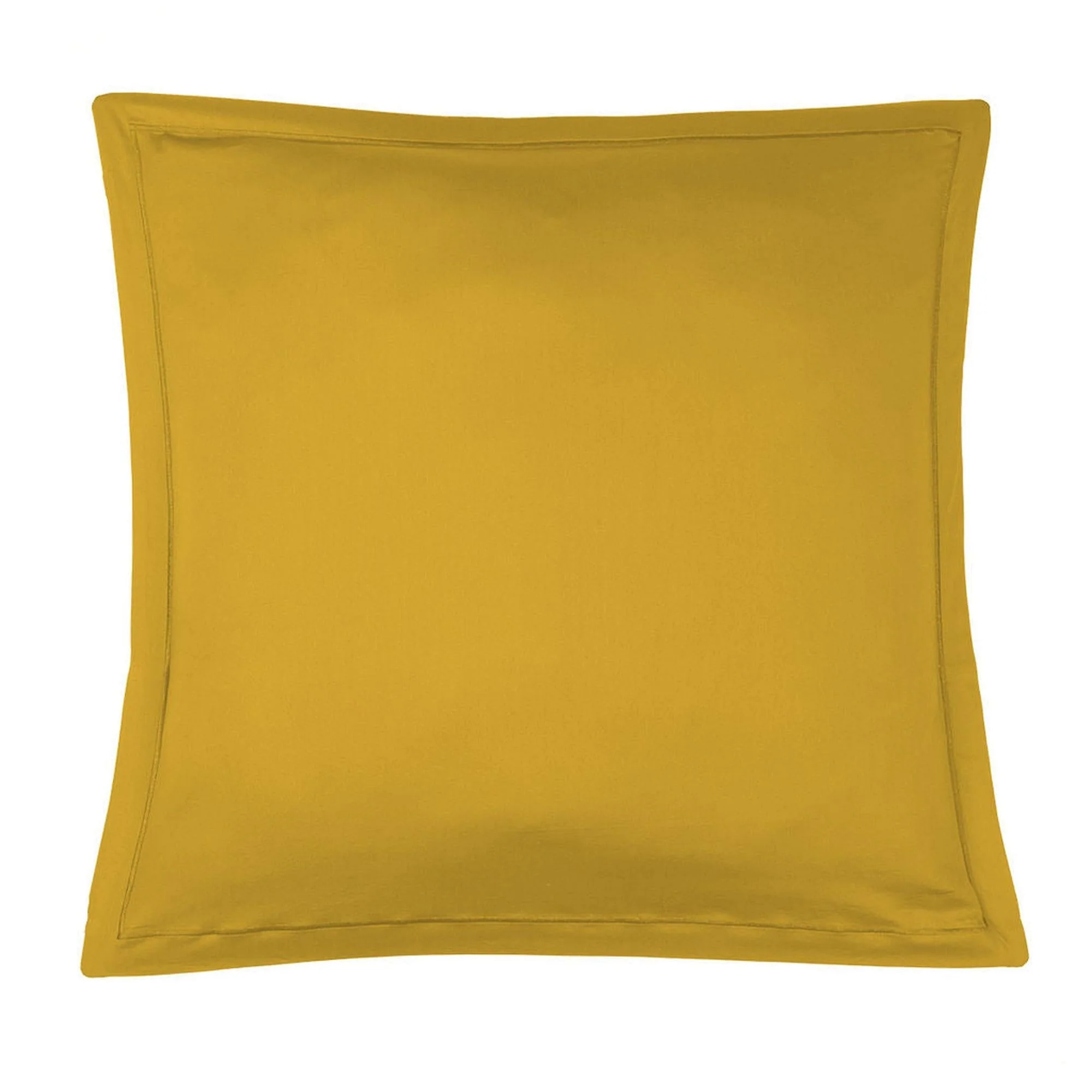 Parure + Taies - Satin De Coton - Jaune Moutarde - Julia - Image 5