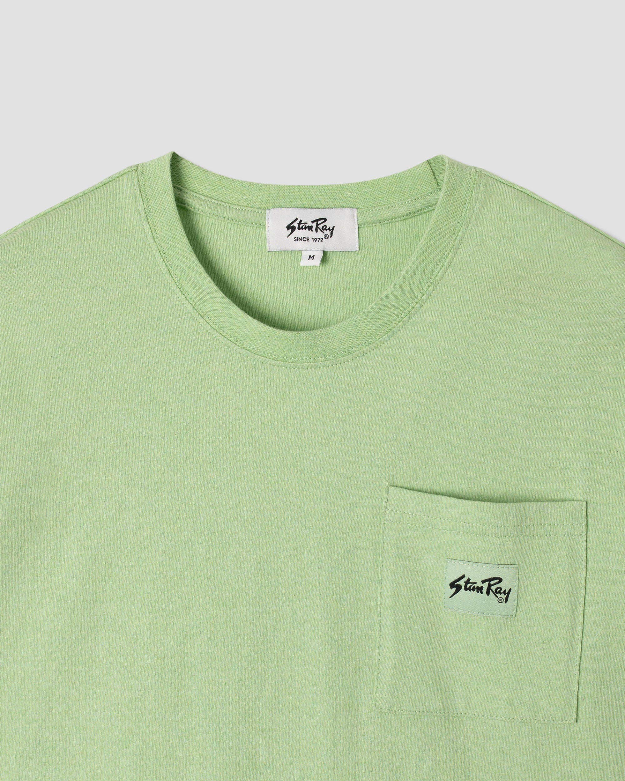 Patch Pocket Tee - Quiet Green Heather - Image 4