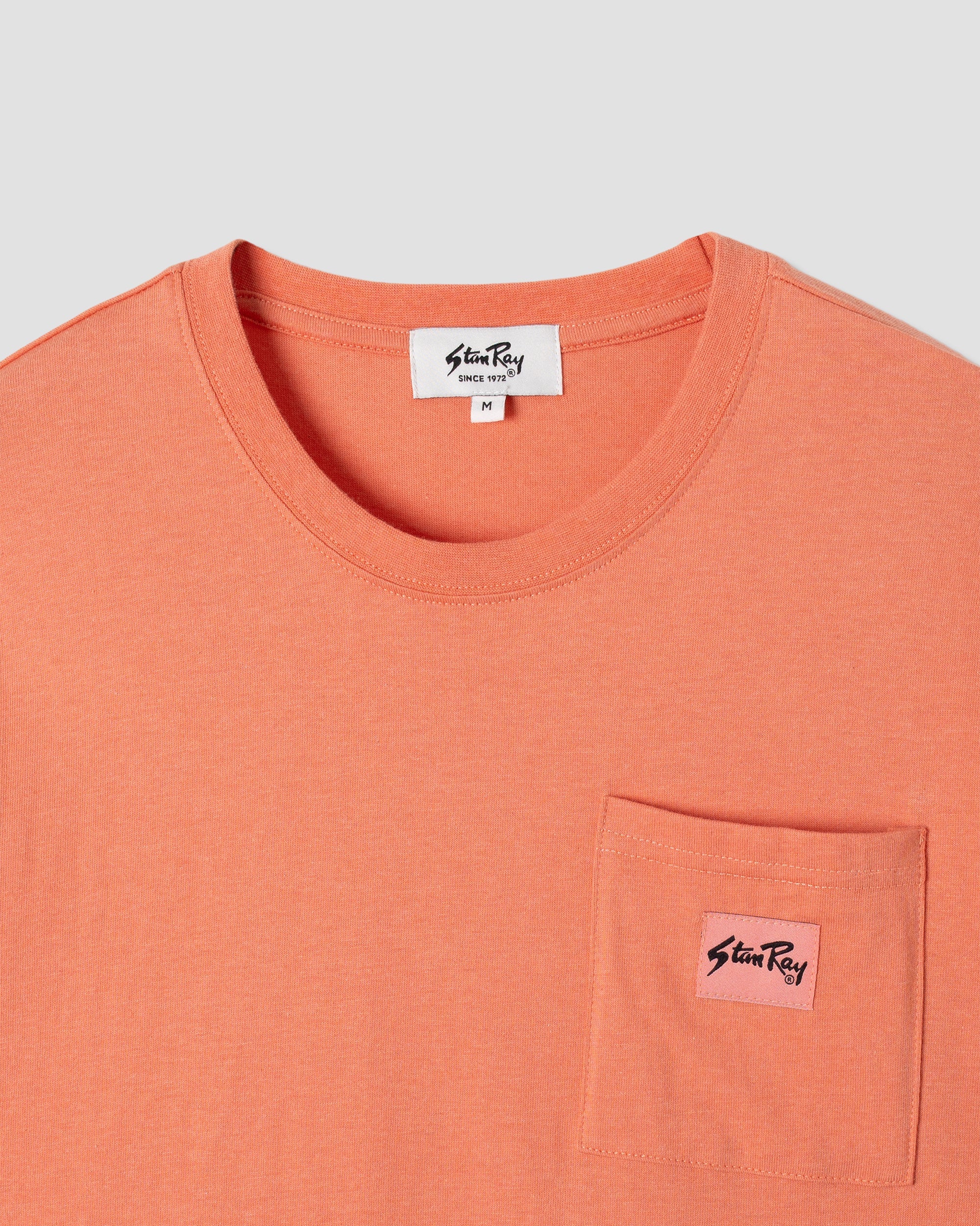 Patch Pocket Tee - Washed Red Heather - Image 4