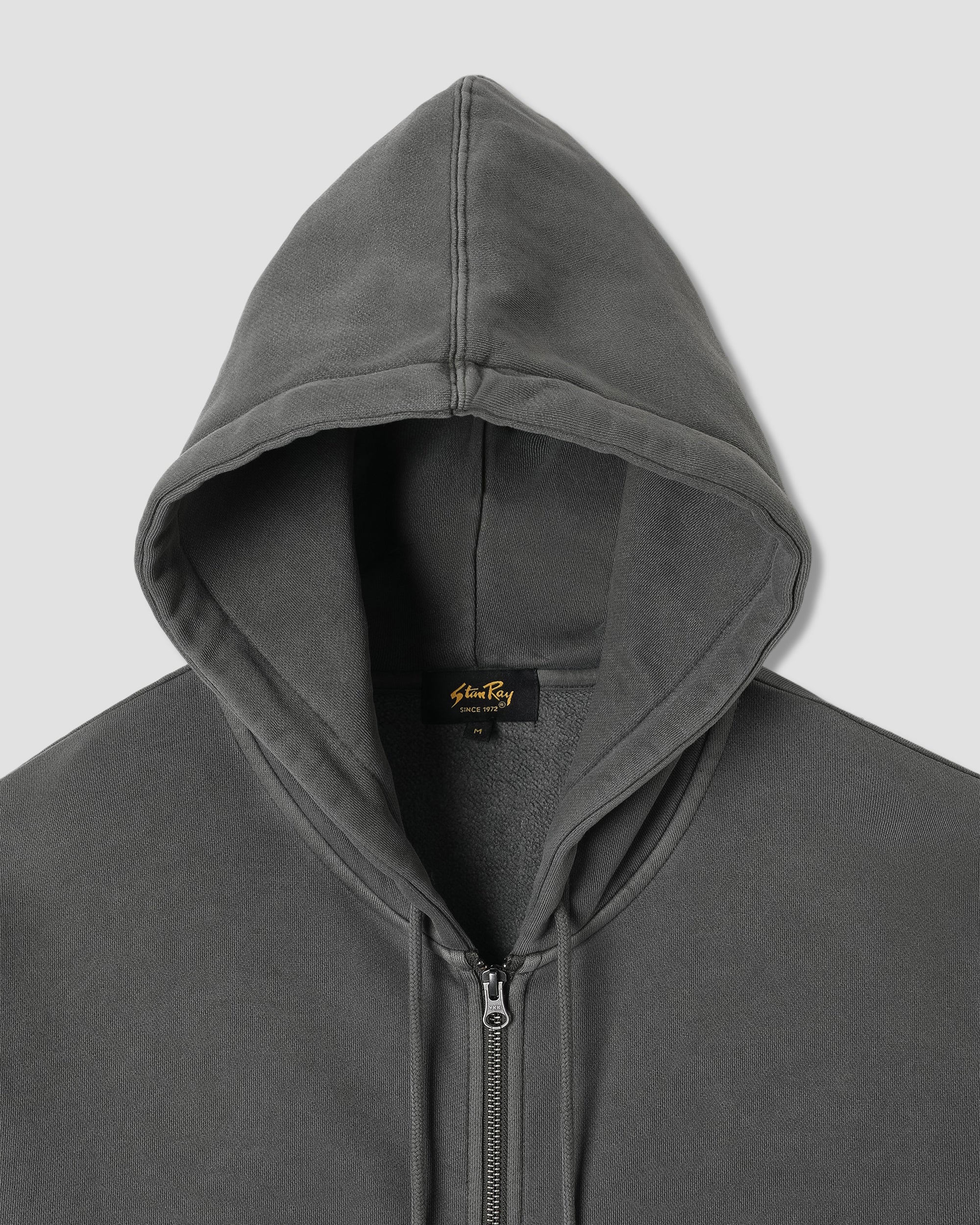 Patch Zip Hood - Washed Black - Image 4