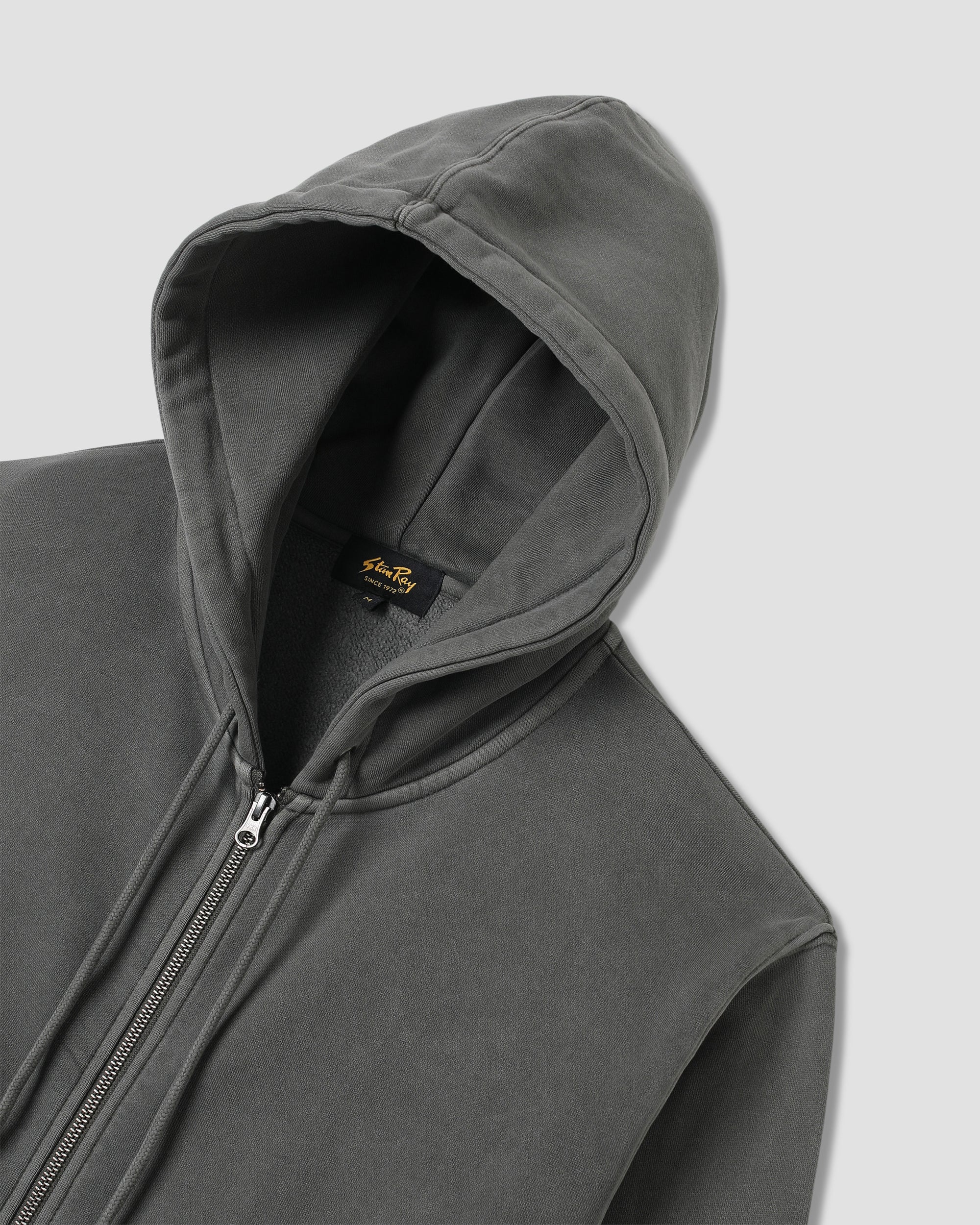 Patch Zip Hood - Washed Black - Image 6