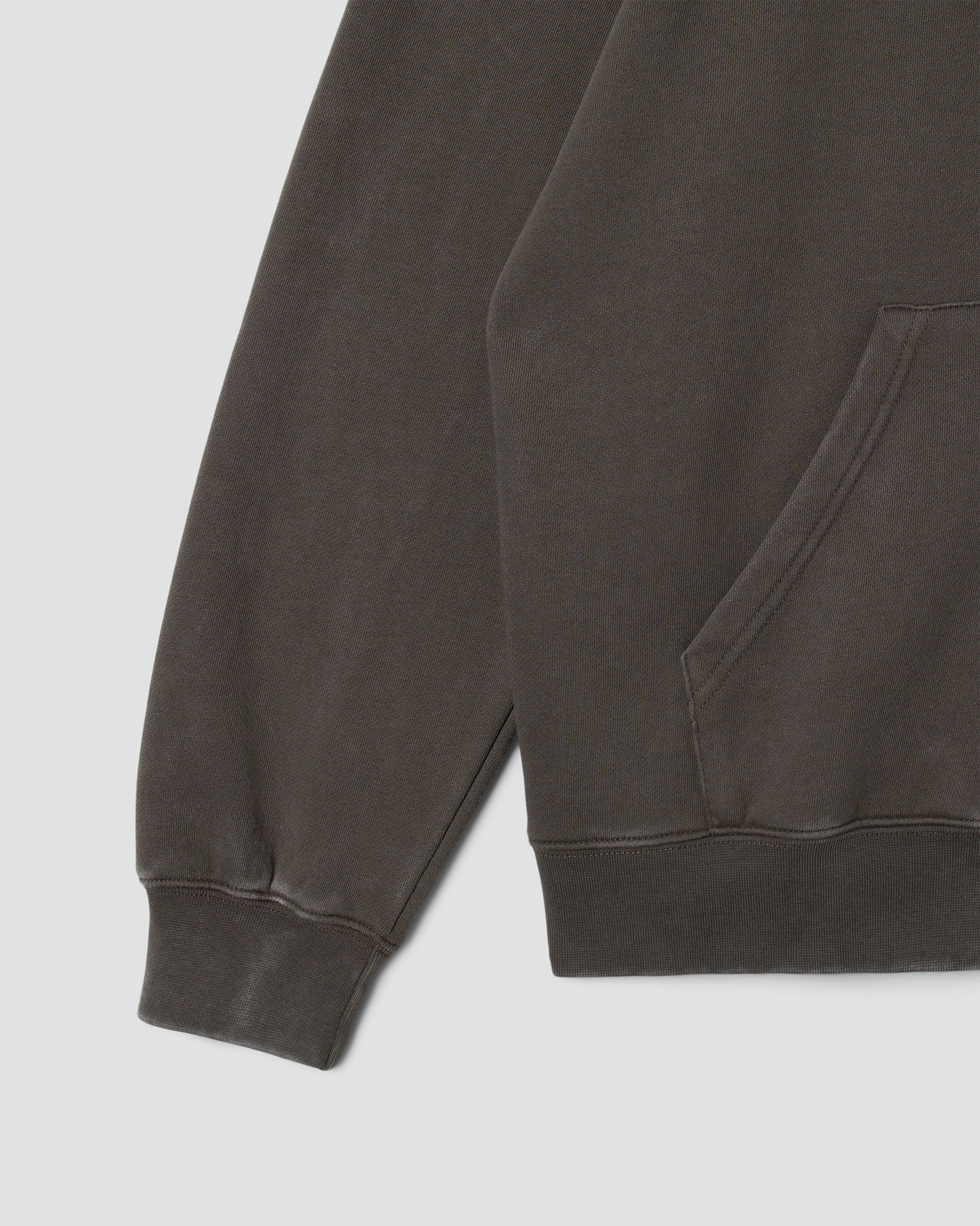 Patch Zip Hood - Washed Black - Image 4