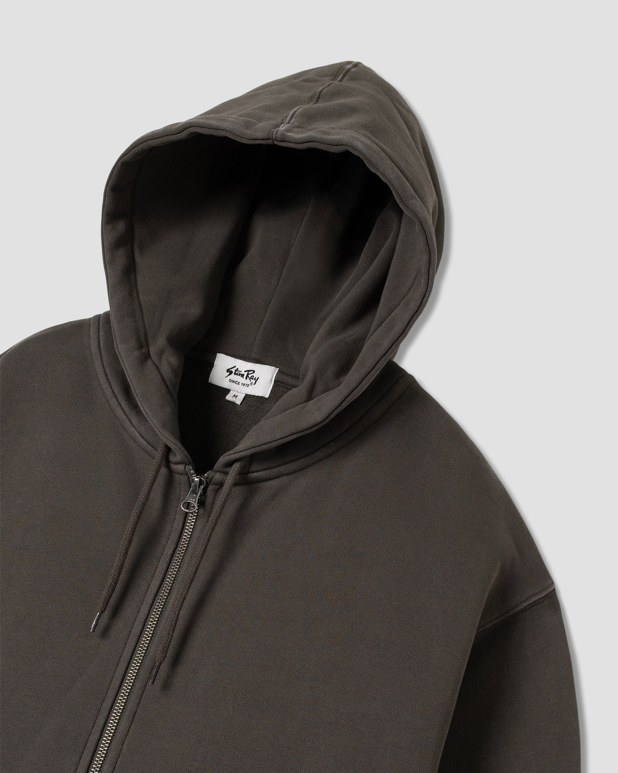 Patch Zip Hood - Washed Black - Image 5