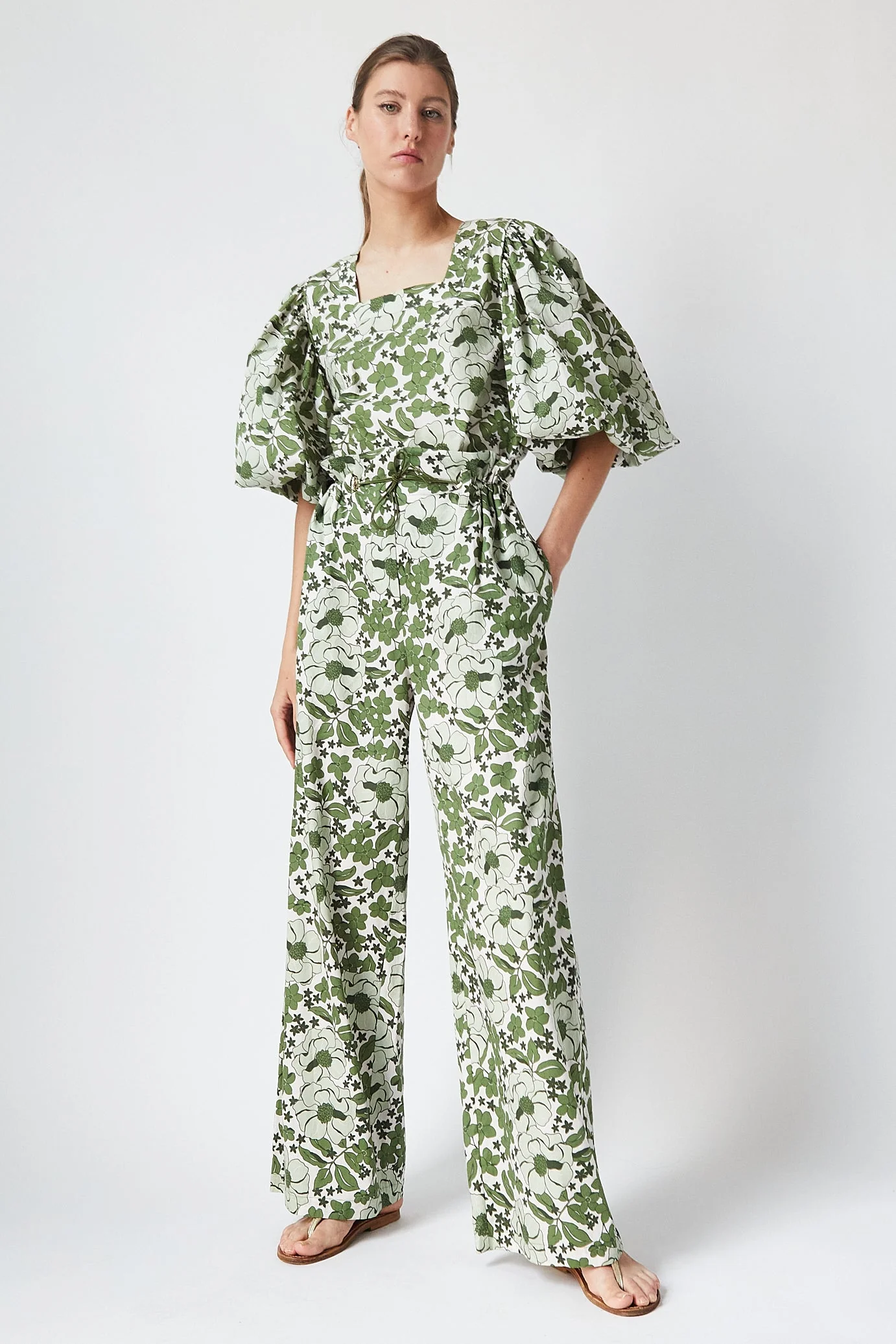 Top Peggy - Green Bloom - Femme - Image 2