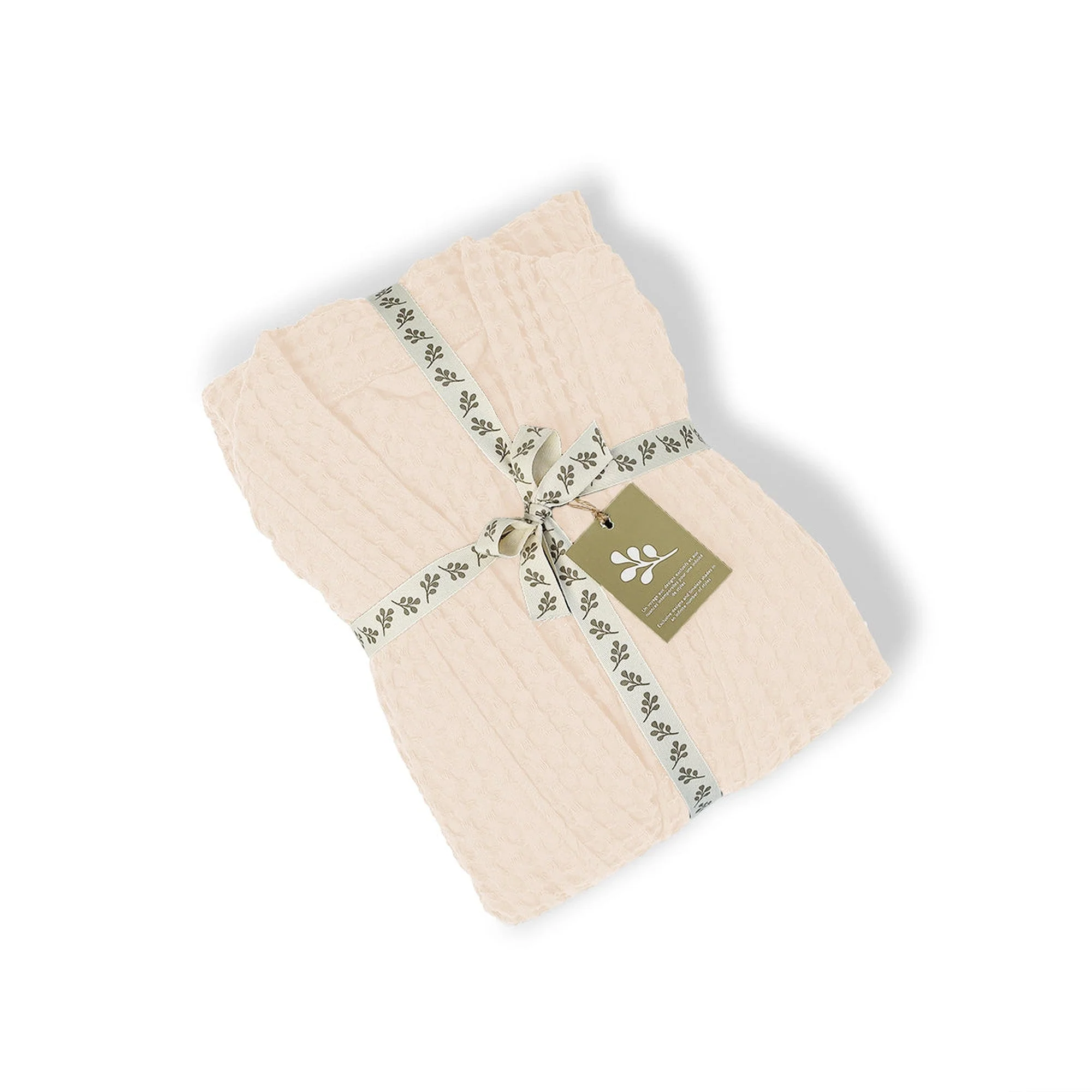 Peignoir Kimono - Coton Gaufré - Rose - Daria - Image 4