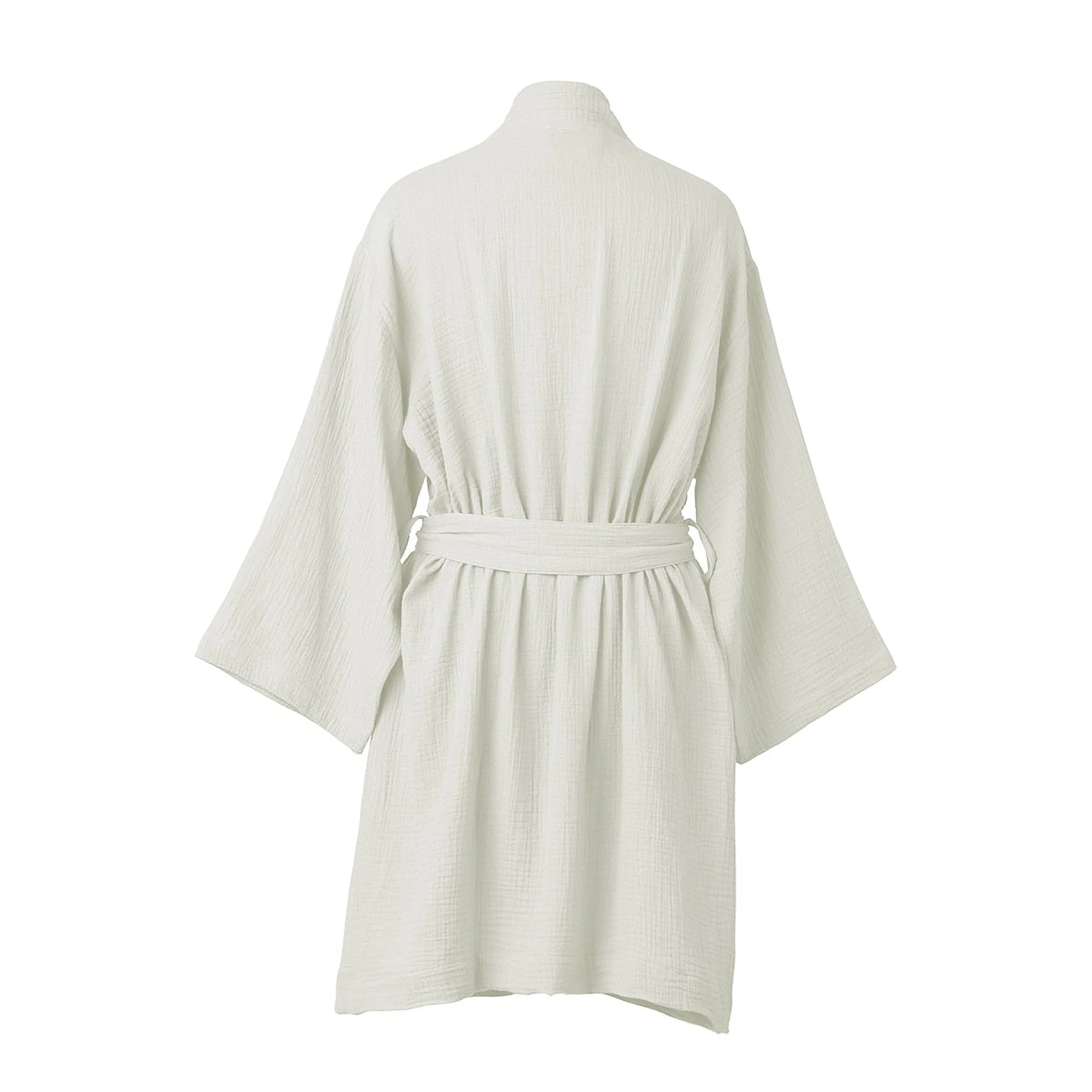 Peignoir Kimono - Gaze De Coton - Blanc - Carla - Image 2