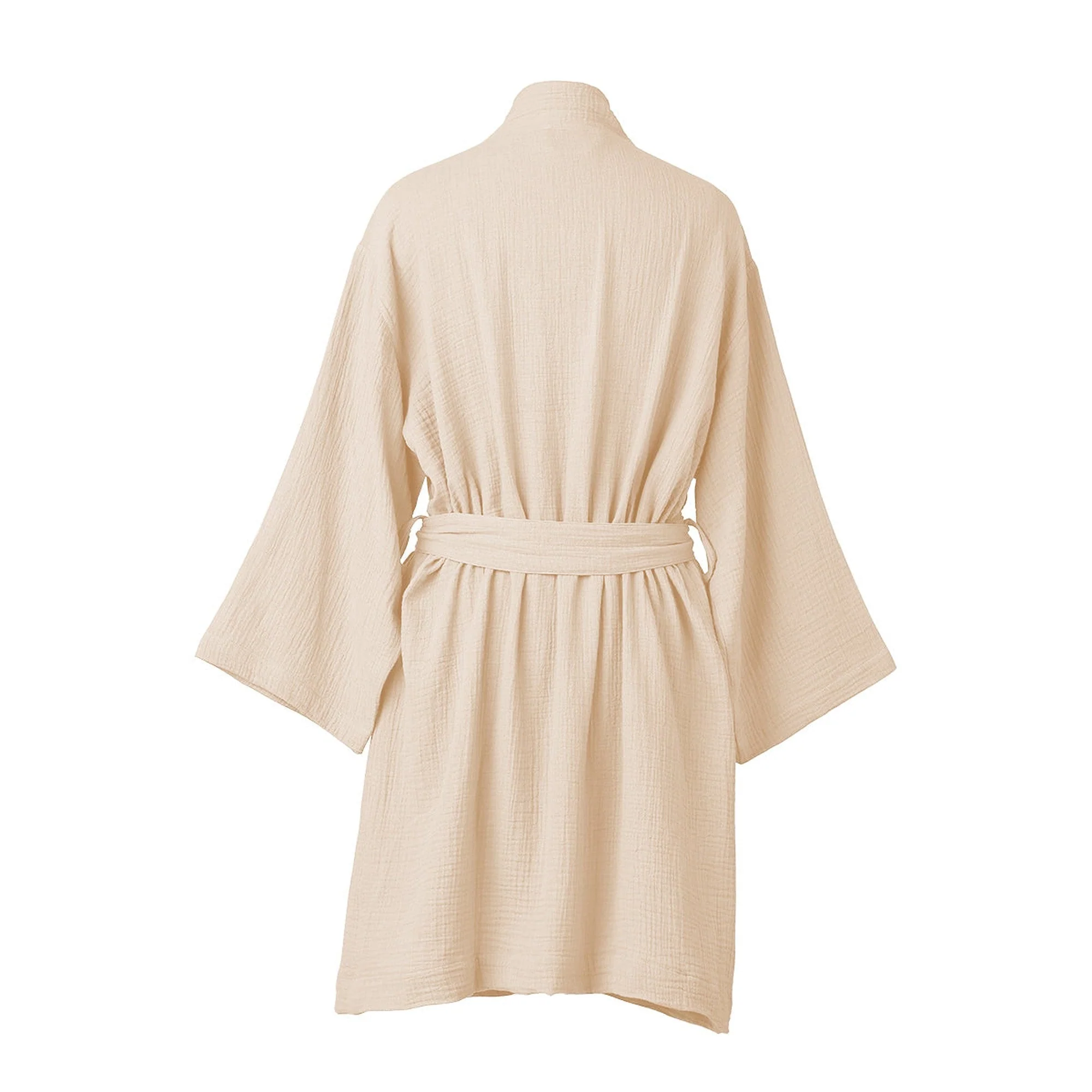 Peignoir Kimono - Gaze De Coton - Rose - Carla - Image 2