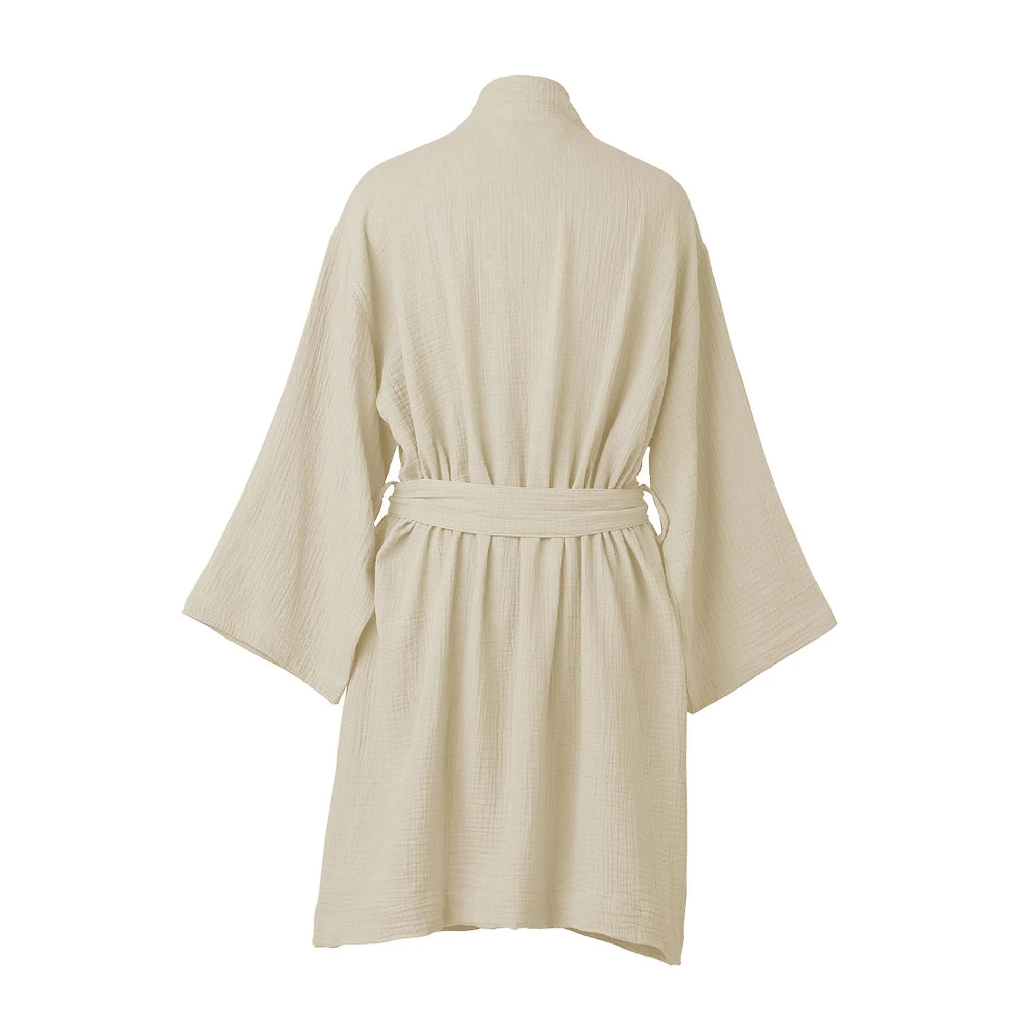 Peignoir Kimono - Gaze De Coton - Sable - Carla - Image 2