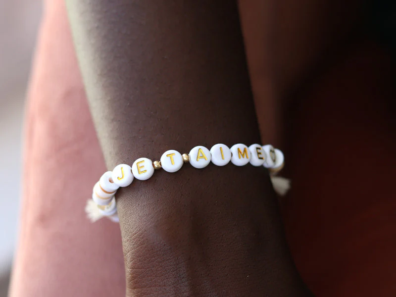 Perles Lettres "Je T'Aime" Pour Bracelet À Personnaliser - Image 2