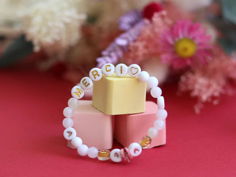 Perles Lettres "Merci" Pour Bracelet À Personnaliser - Image 2