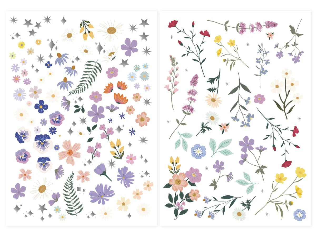 Pochette De 100 Tattoos - Fleurs - Image 2