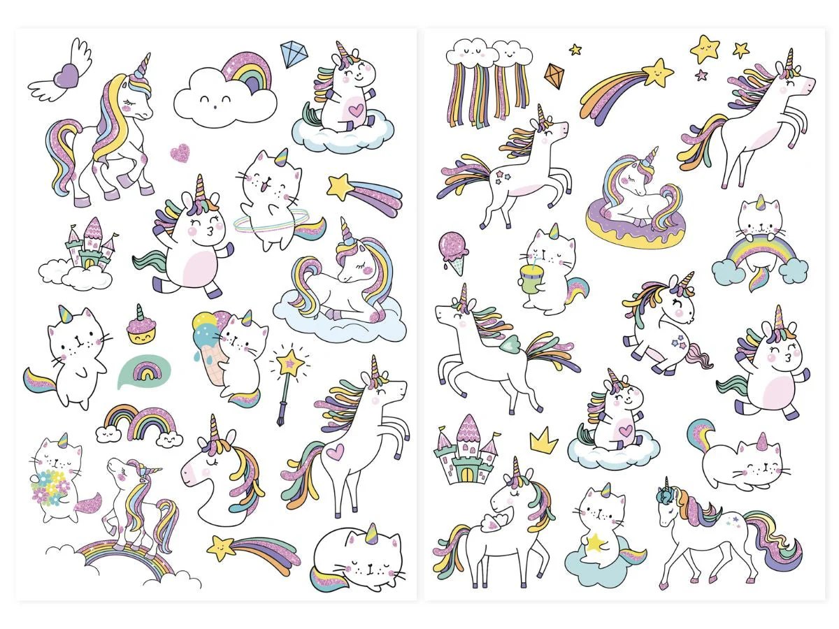 Pochette De 40 Tattoos - Licornes - Image 2