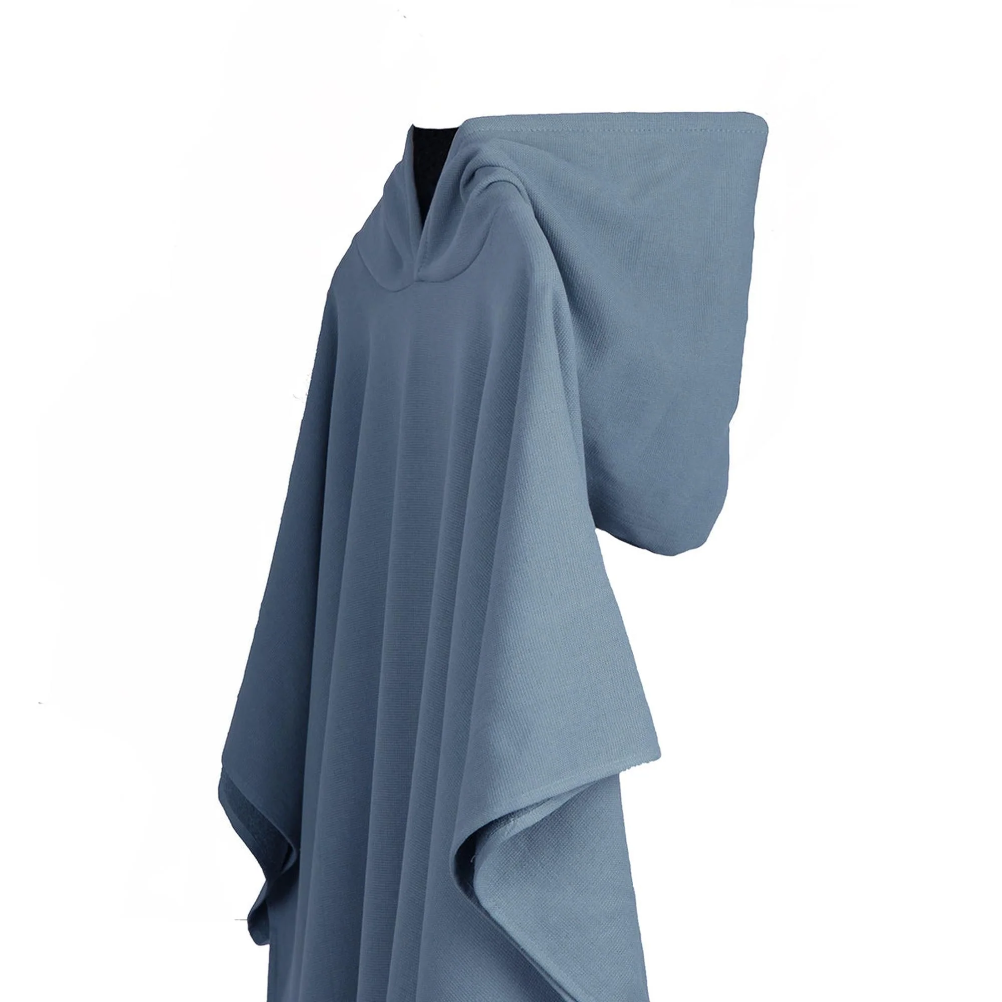 Poncho Éponge - Coton - Bleu Orage / Noir - Faro - Image 3