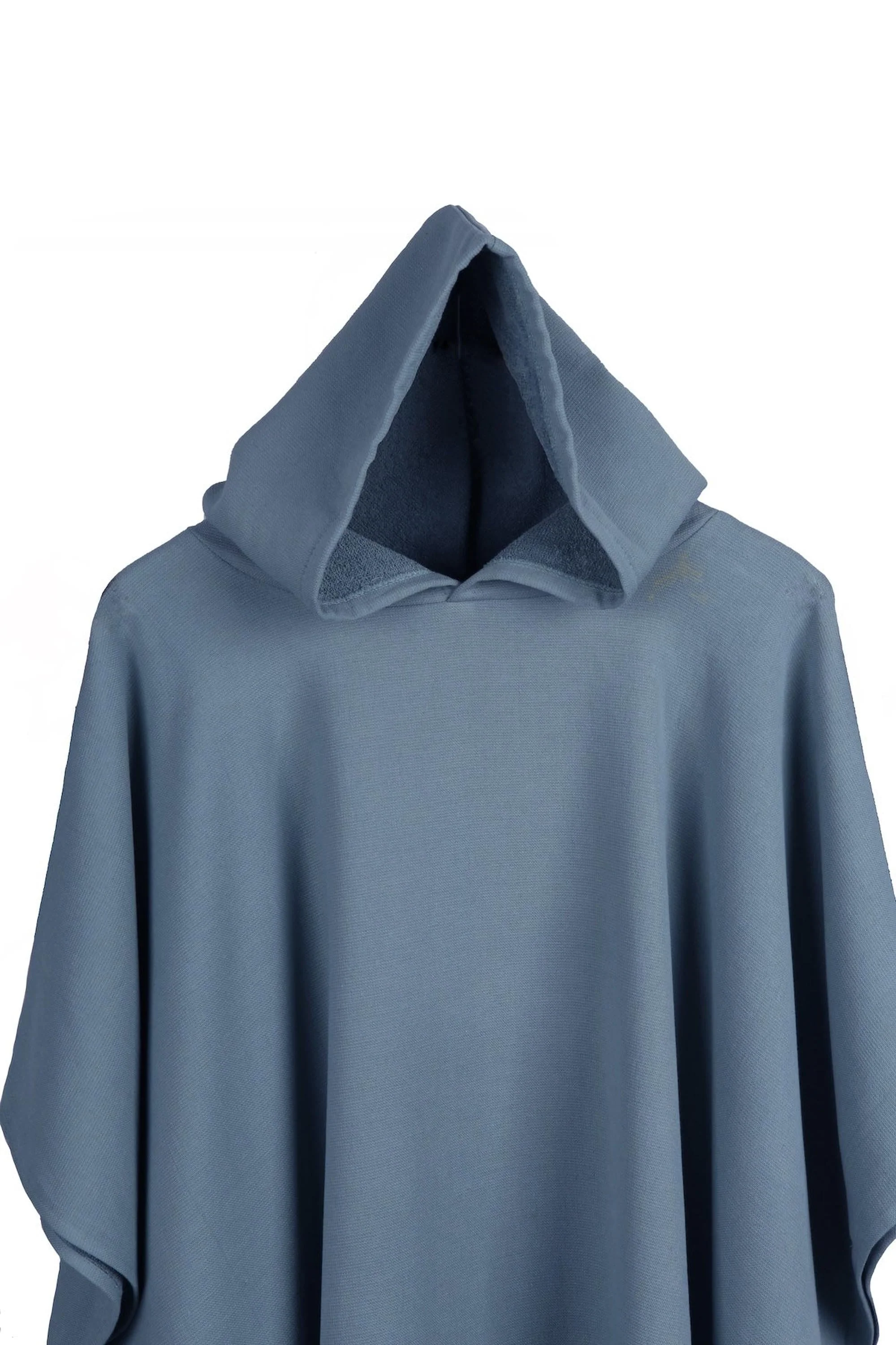 Poncho Éponge - Coton - Bleu Orage / Noir - Faro - Image 5