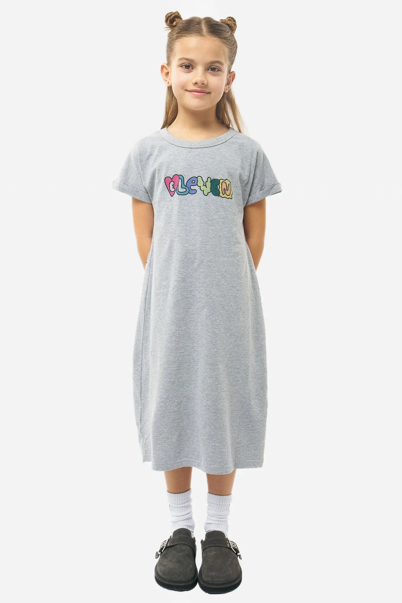 Robe Poopie - Light Grey Melanged - Image 2
