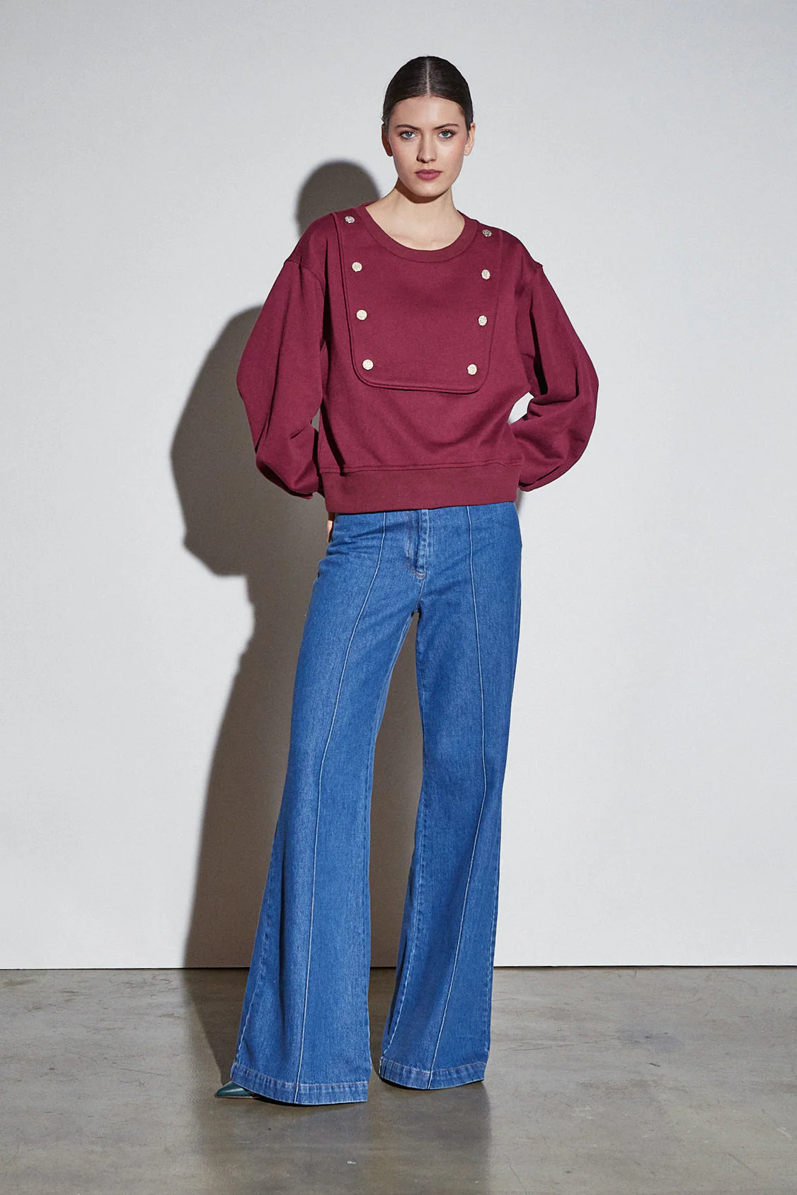 Sweat Poppy - Burgundy - Femme - Image 2