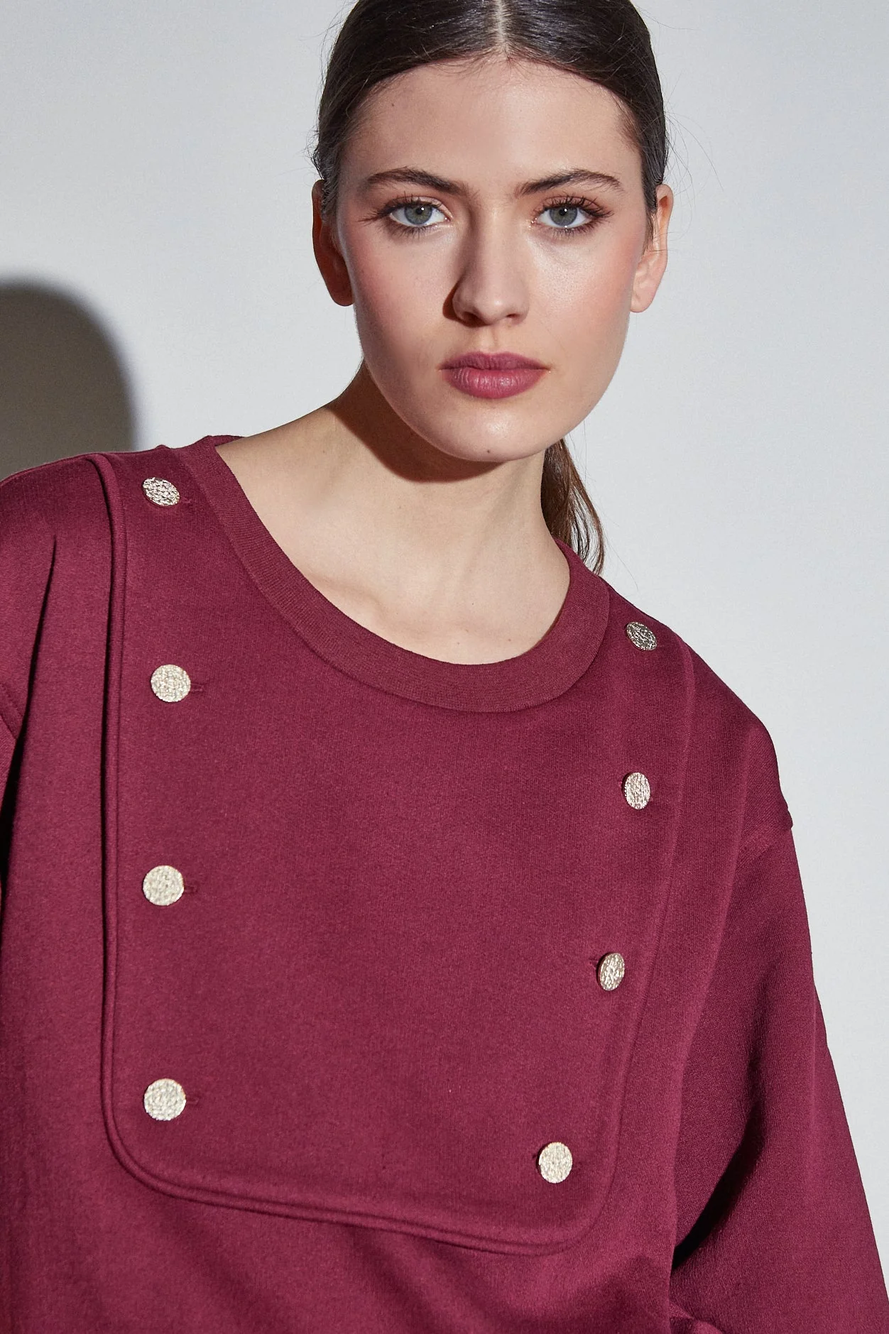 Sweat Poppy - Burgundy - Femme - Image 3