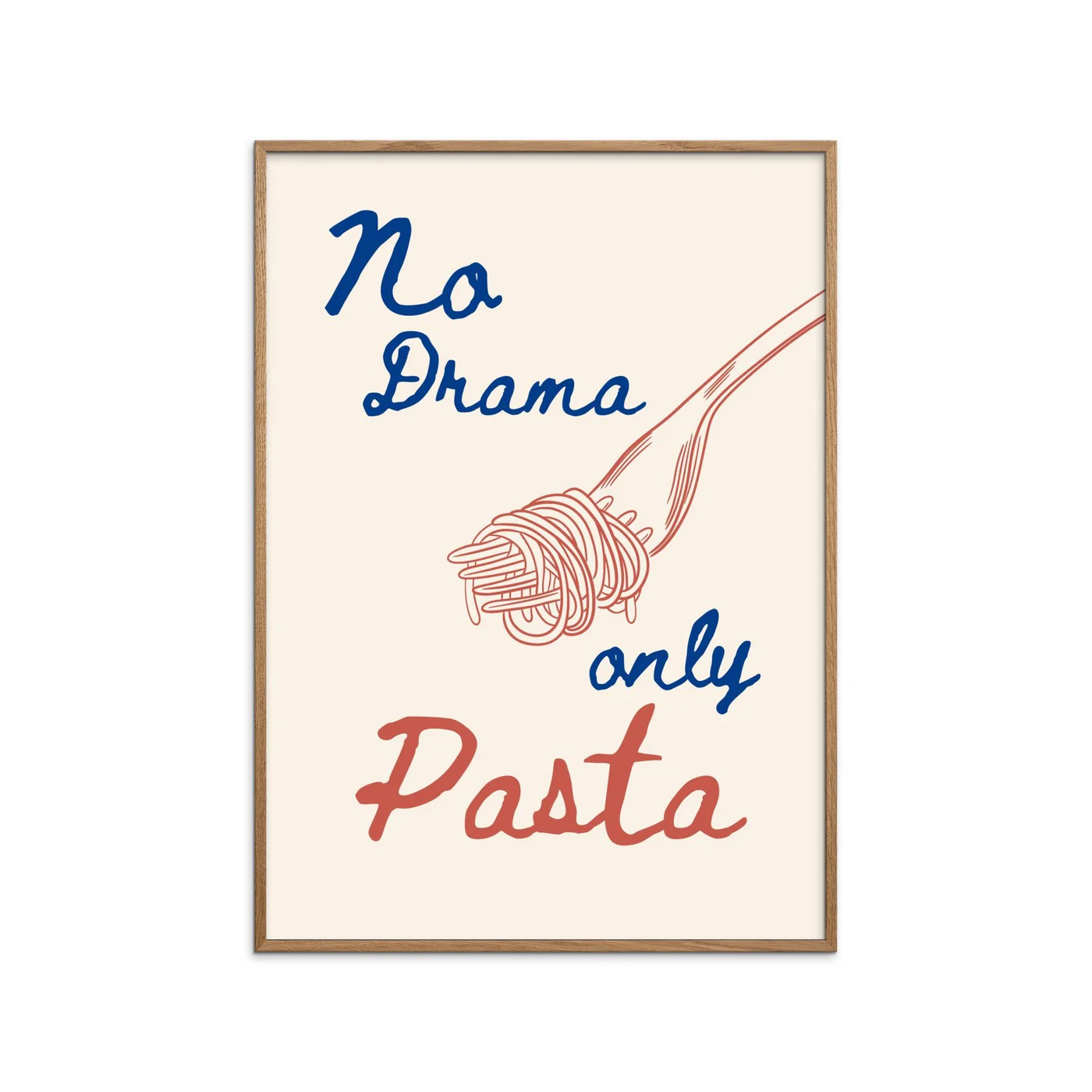 Affordable Art Prints X Ohkimiko - No Drama Only Pasta - Image 2