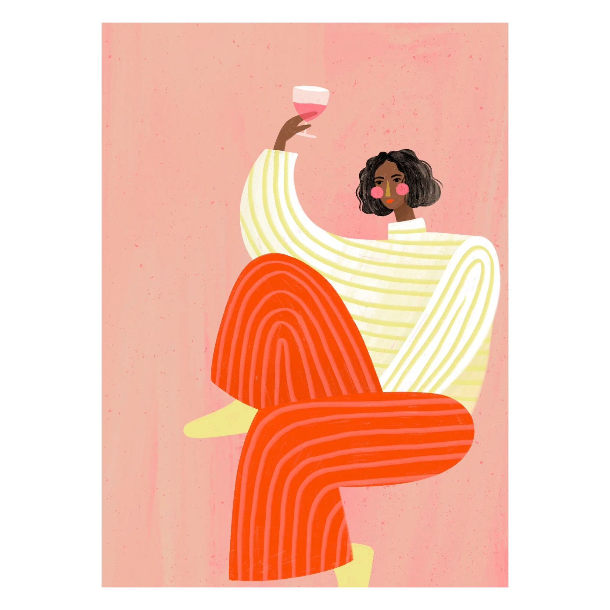 Bea Muller - The Woman With The Glass Of Wine - Image 3