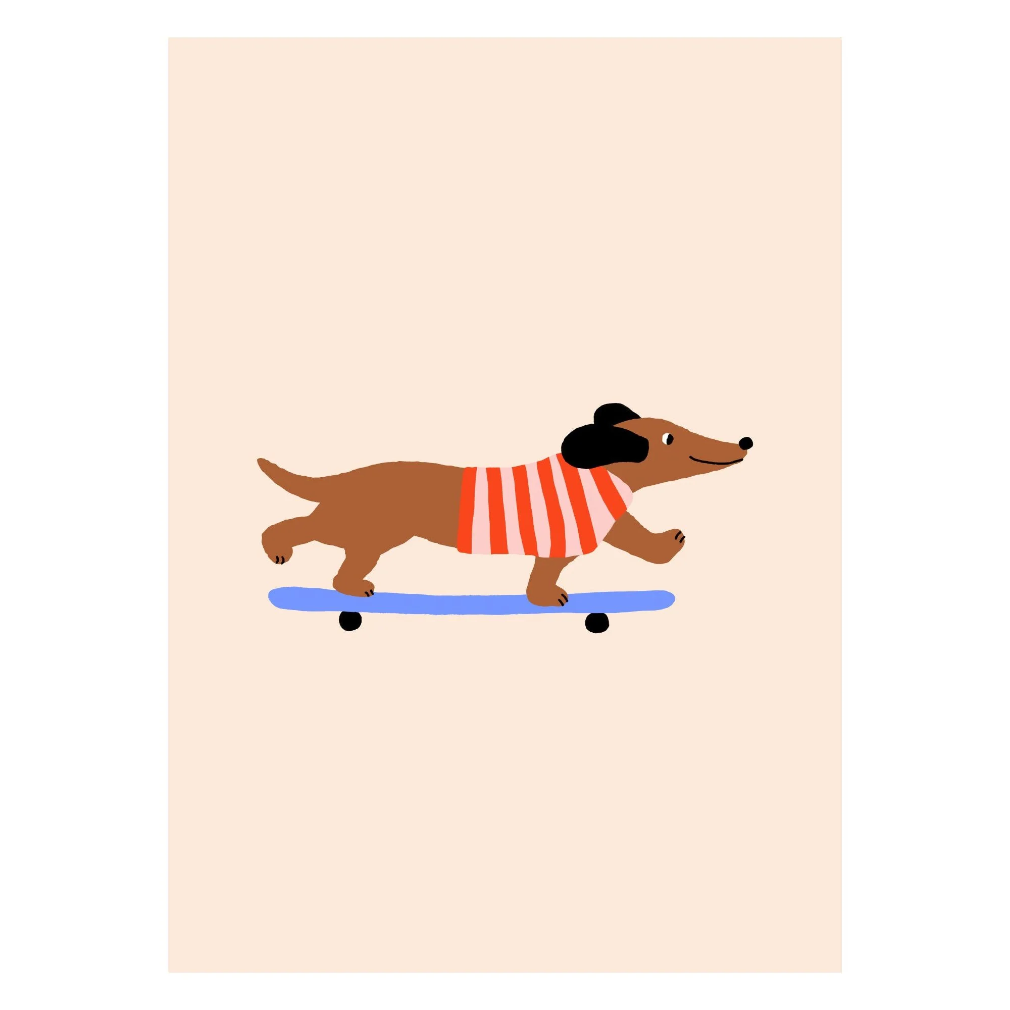 Maren Gross - Dachshund On Skateboard - Image 3
