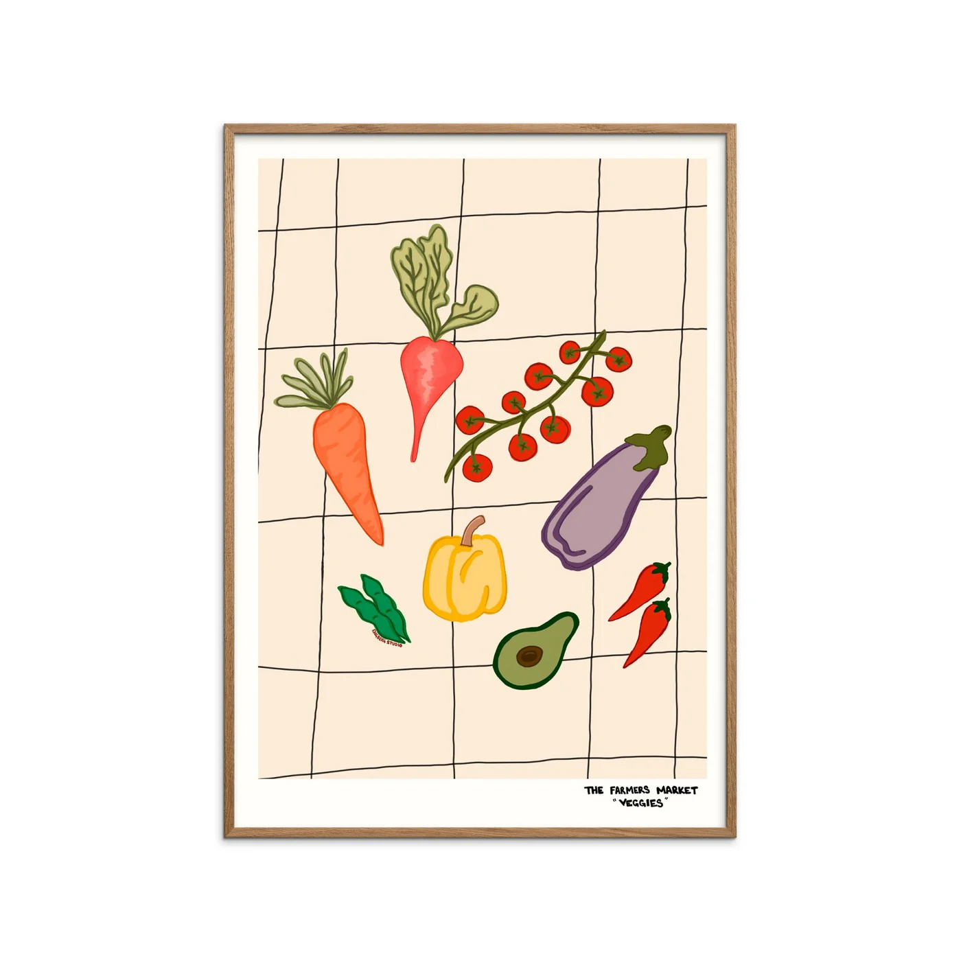 Engberg Studio - Farmers Market - Veggies - Image 2