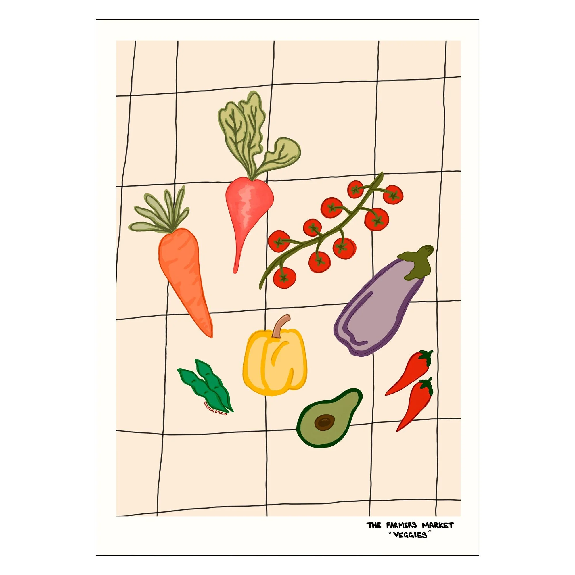 Engberg Studio - Farmers Market - Veggies - Image 3