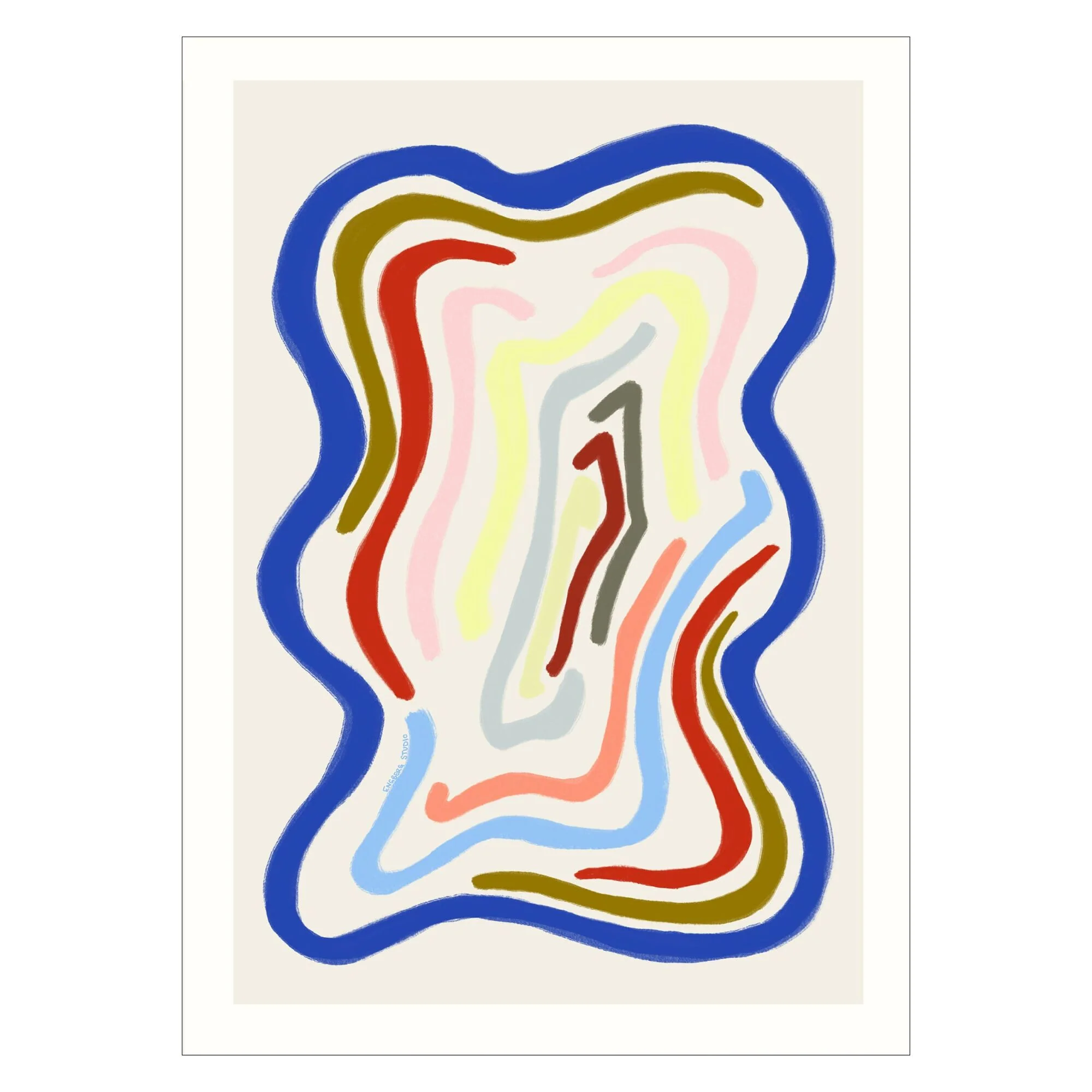 Engberg Studio - Scalloped Lines - Colorful - Image 3
