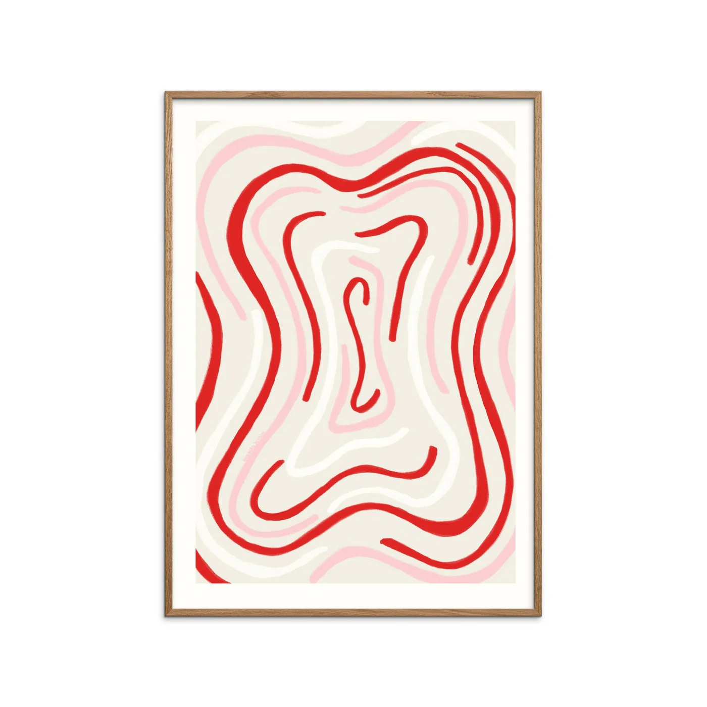 Engberg Studio - Scalloped Lines - Red & Pink - Image 2