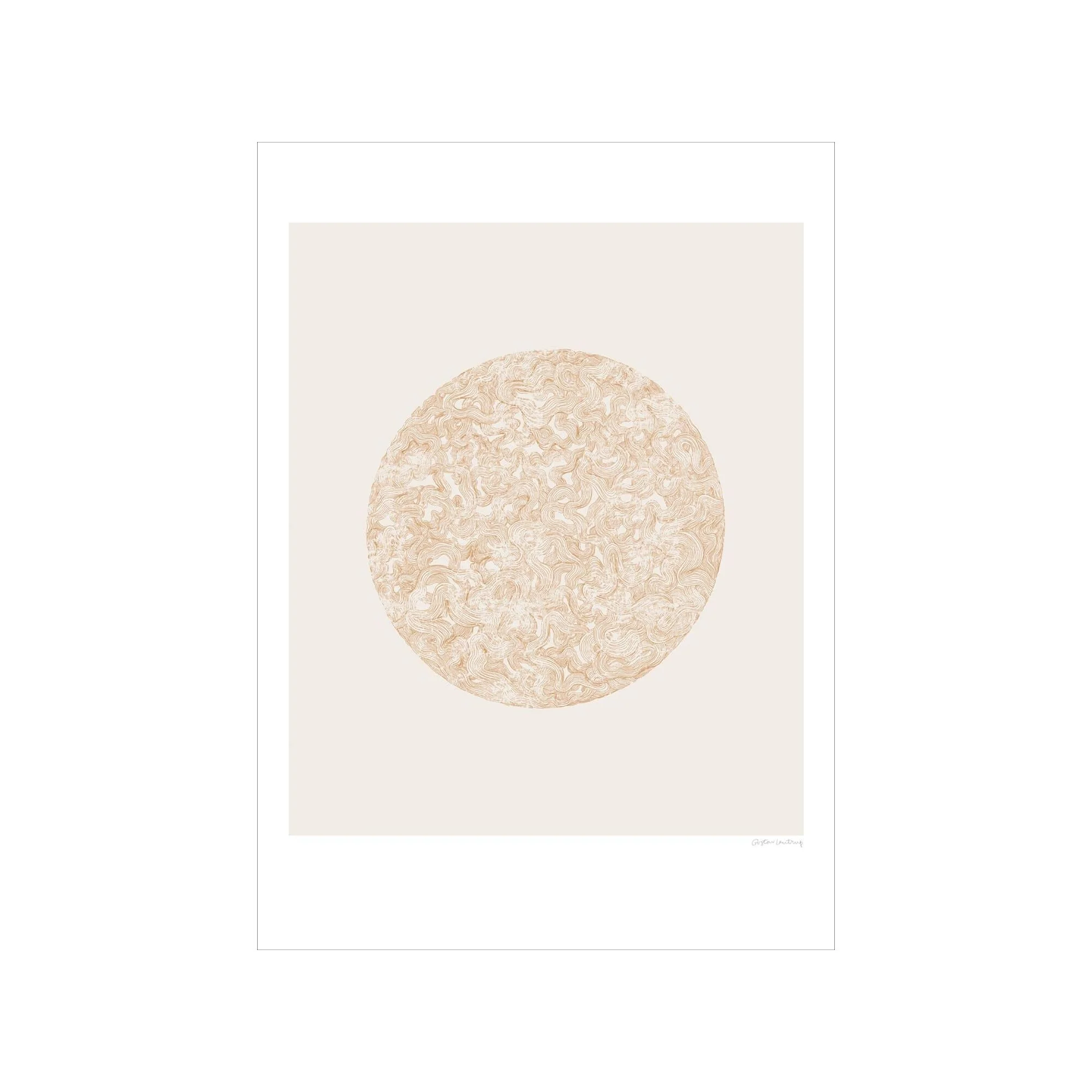 Gustav Lautrup - La Sphère - Ivory/Golden-Brown - Image 2