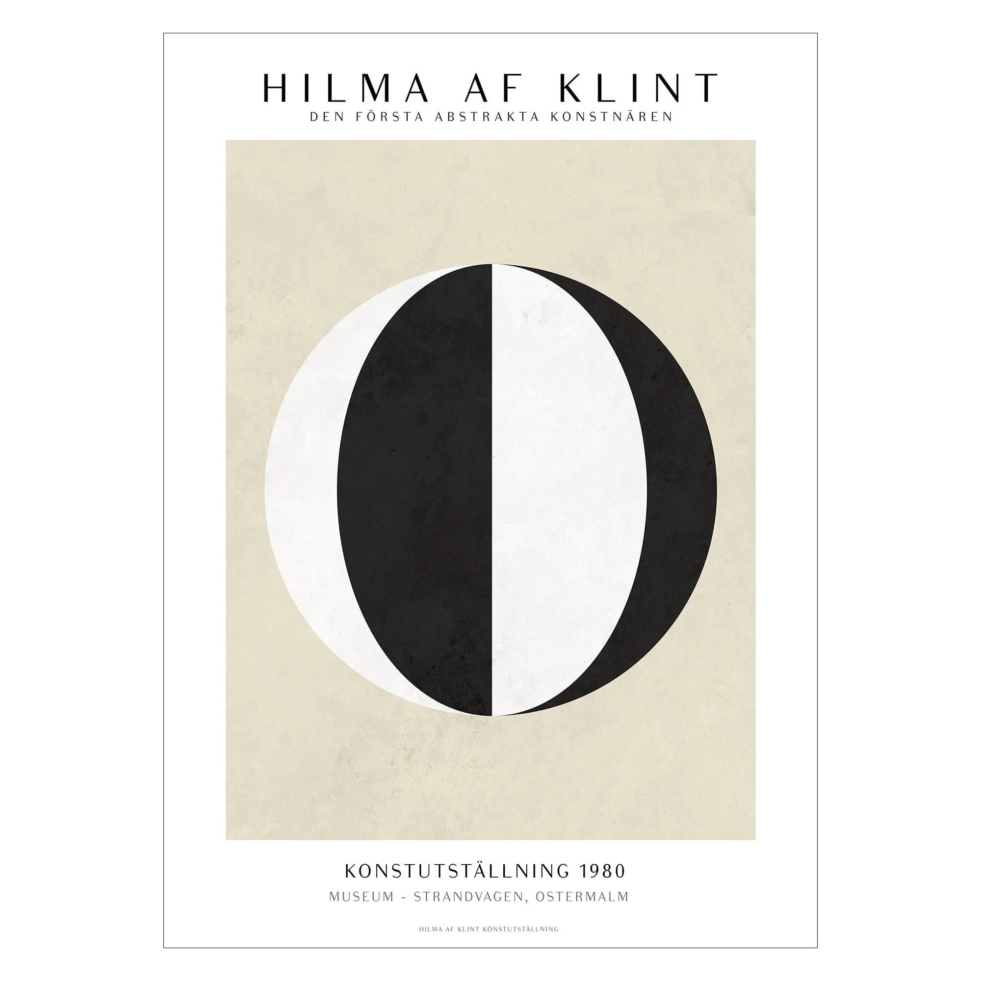 Hilma Af Klint X Pstr Studio - Hilma Af Klint - Black White - Image 3