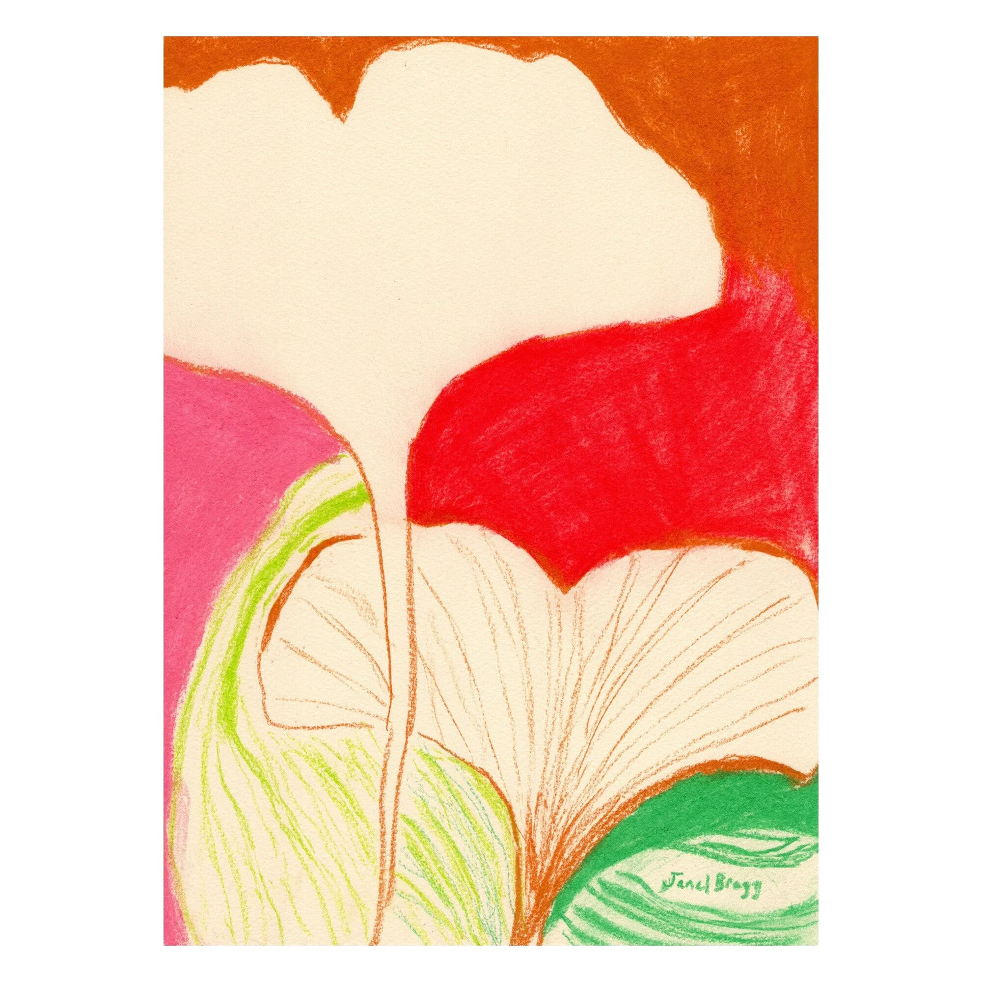 Janel Bragg - Ginkgo Leaves In Color I - Image 3