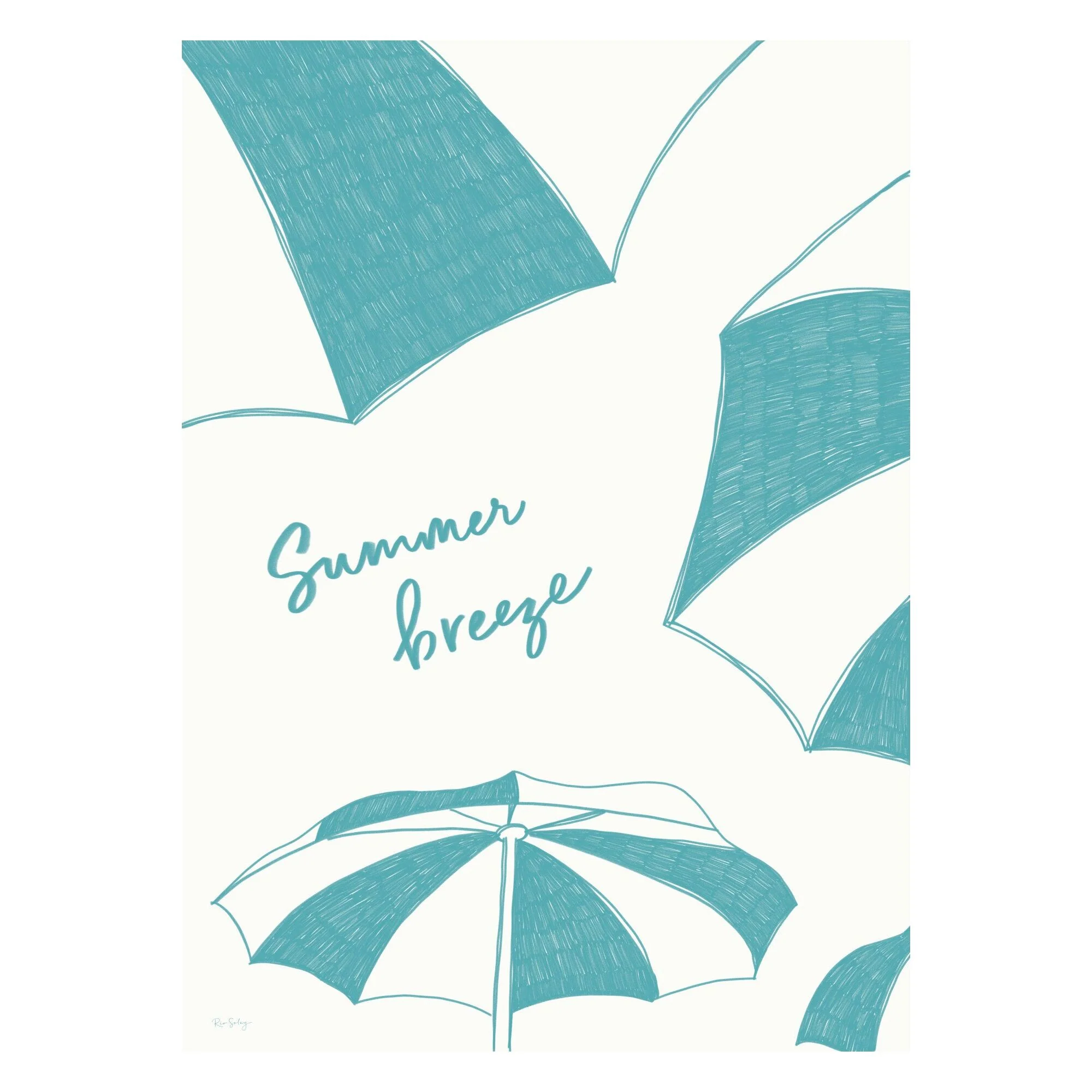 Rio Soléy - Beach Parasols (Teal) - Image 2