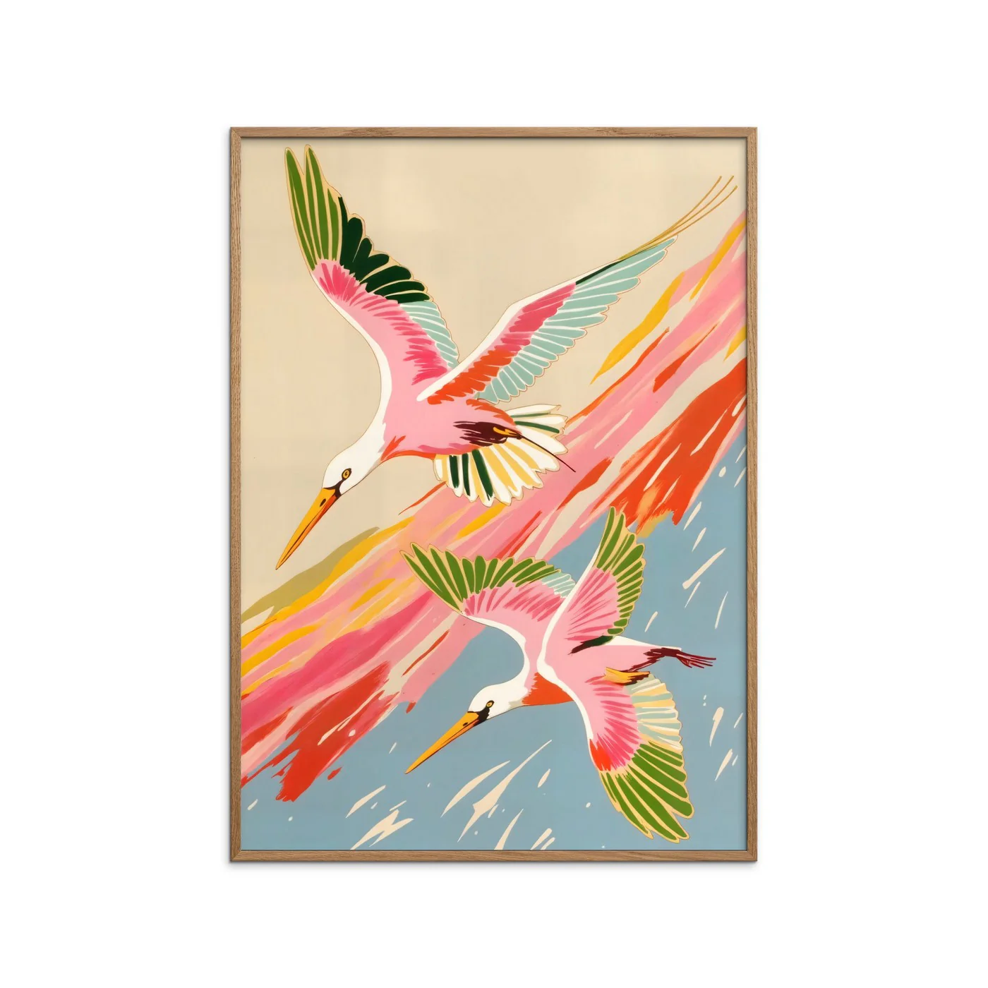 Uma Gokhale - Roseate Spoonbills Sky Ballet - Image 2