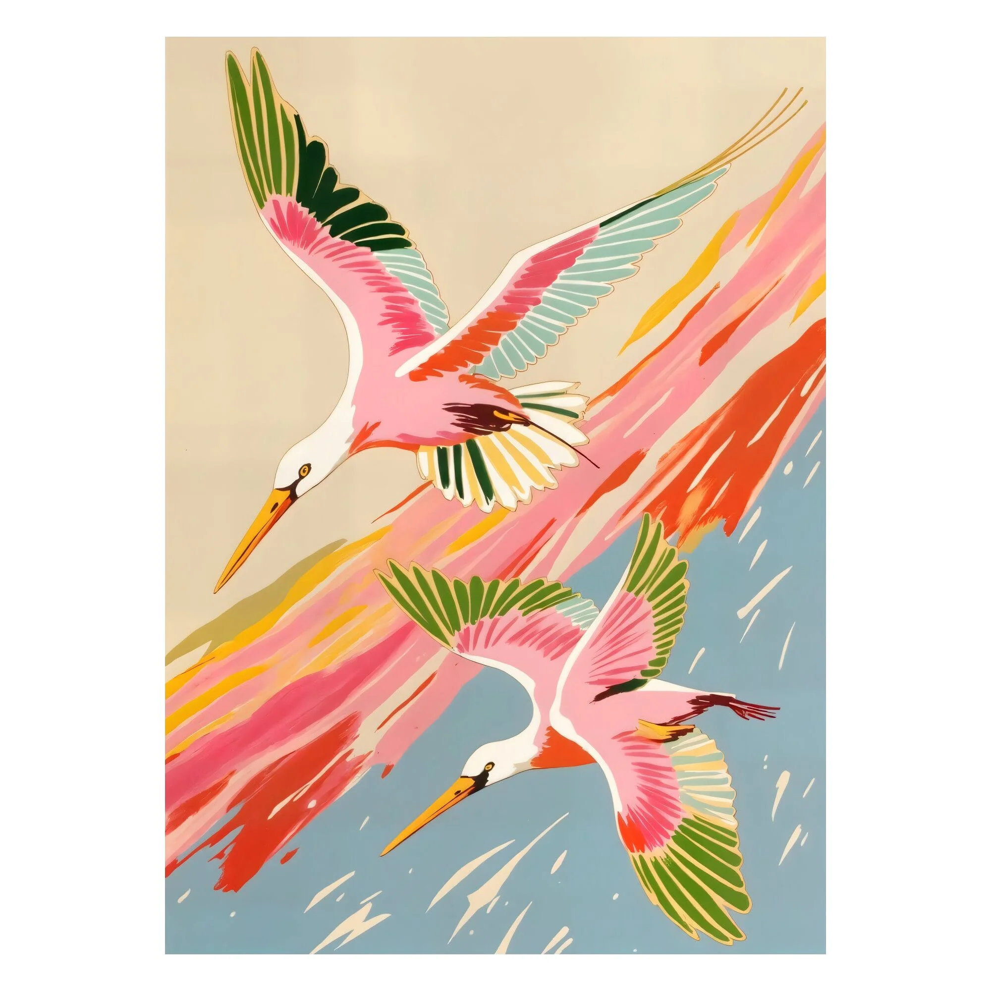 Uma Gokhale - Roseate Spoonbills Sky Ballet - Image 3