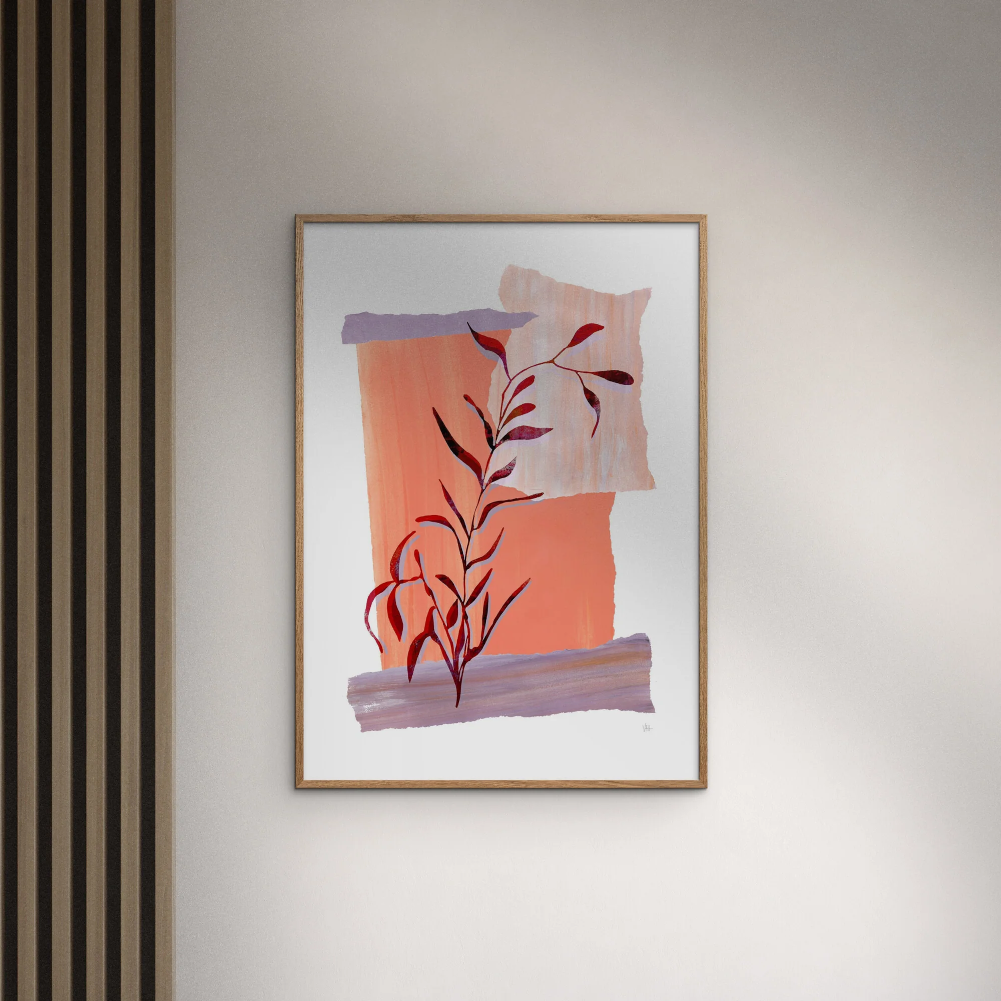 Violets Print House - Abstract Leaf Silhouette - Image 4