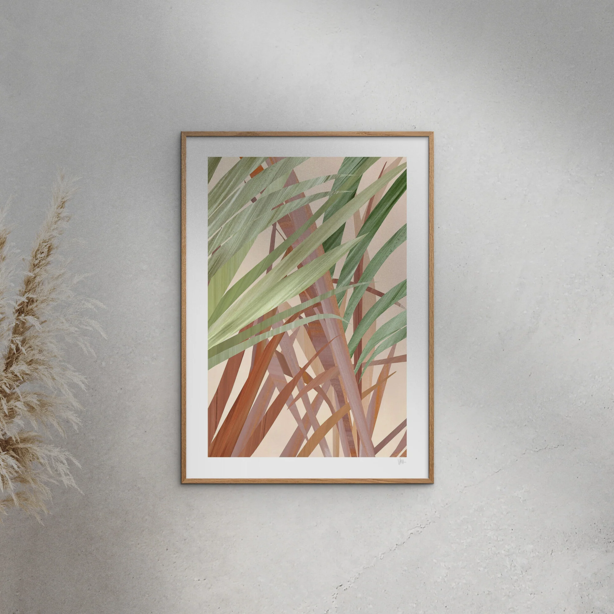 Violets Print House - Abstract Warm Leaf - Image 4